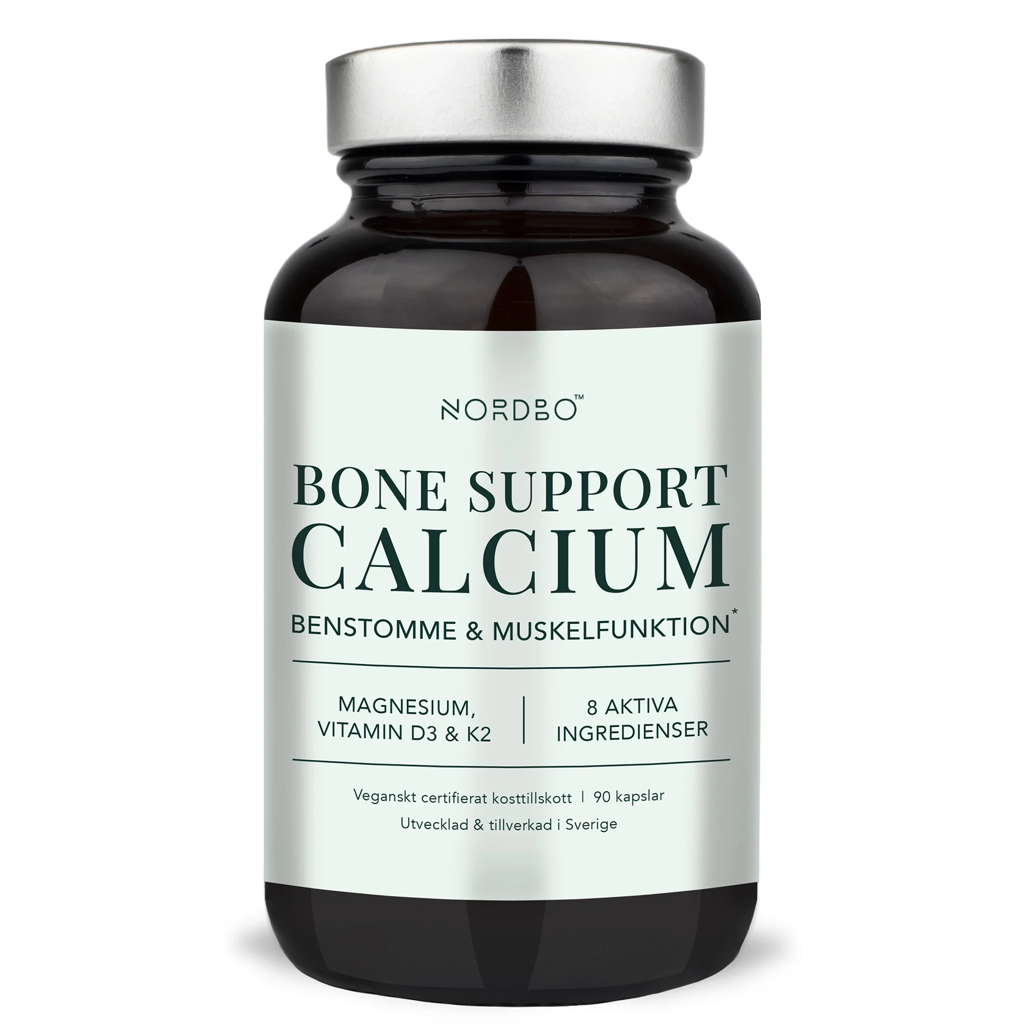 Nordbo Bone Support Calcium 90 kapslar från Nordbo – köp hos Apotek Hjärtat