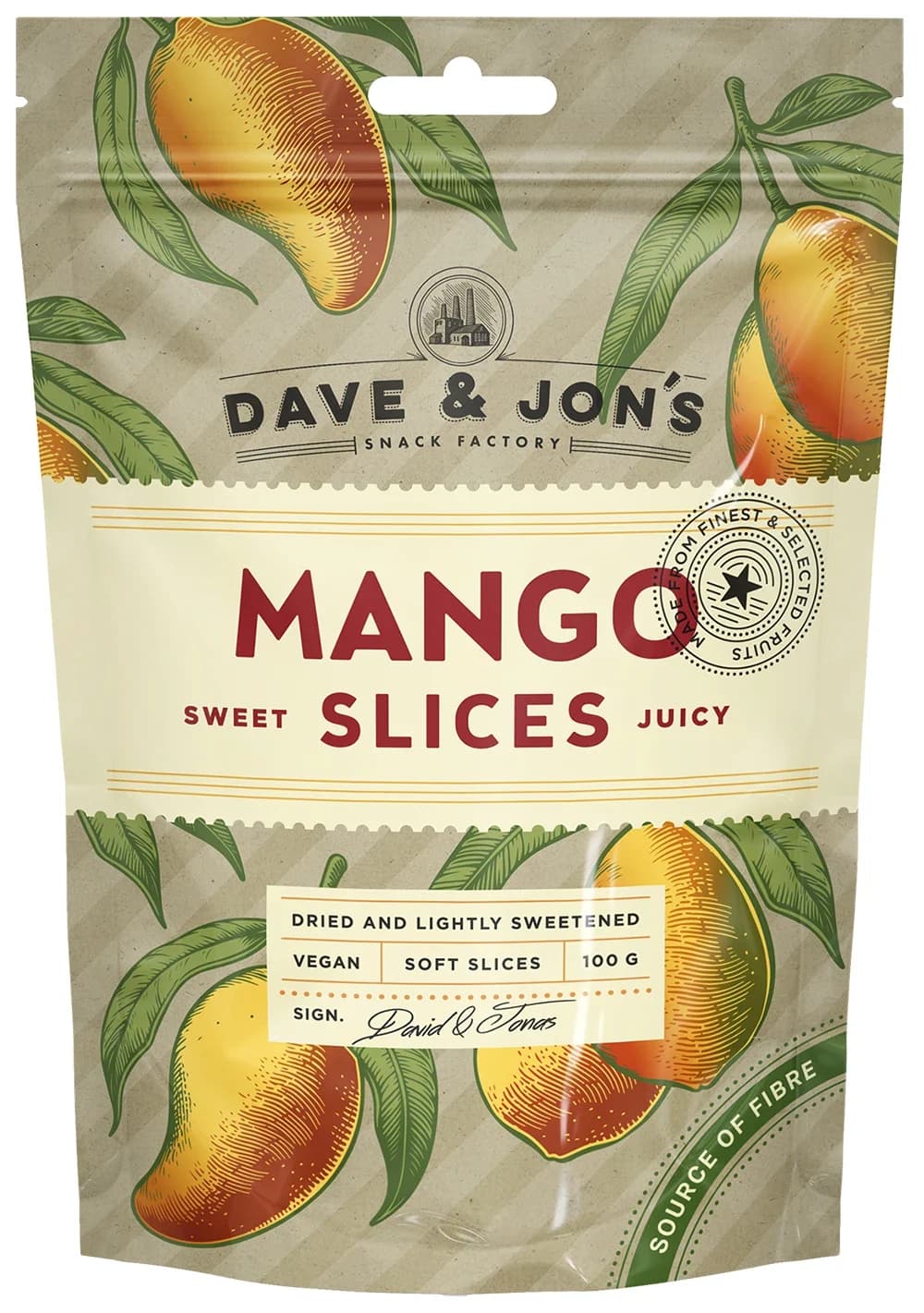 Dave & Jon's Mango 100 g från Dave & Jons – köp hos Apotek Hjärtat