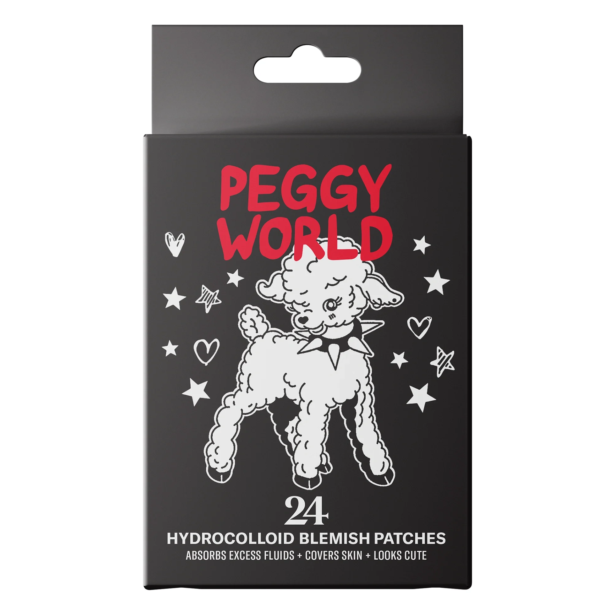 Peggy World Blemish Patches Hearts and Stars Black 24 st från Peggy World – köp hos Apotek Hjärtat