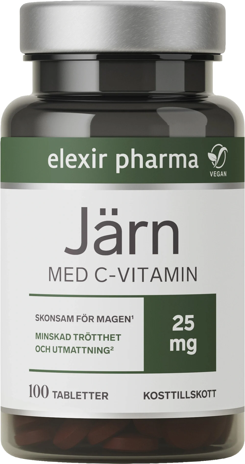 Elexir Pharma Järn med C-vitamin 100 tabletter från Elexir Pharma – köp hos Apotek Hjärtat
