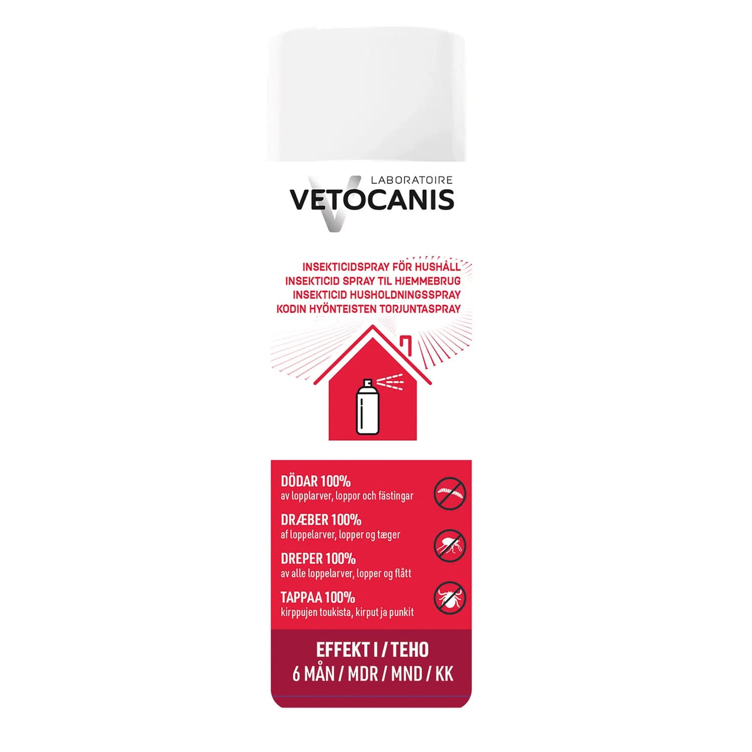 Vetocanis Insecticid spray för hushåll 250 ml från Vetocanis – köp hos Apotek Hjärtat