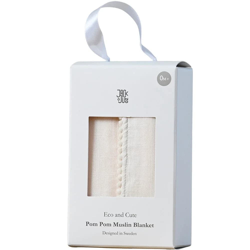 Jack o Juno Pom Pom Muslinfilt 1-pack Baby Pink från Jack o Juno – köp hos Apotek Hjärtat