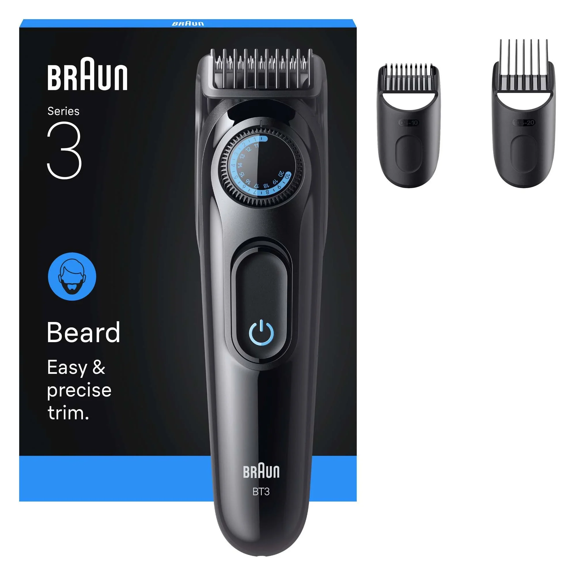 Braun Skäggtrimmer Serie 3 BT3520 Svart från Braun – köp hos Apotek Hjärtat
