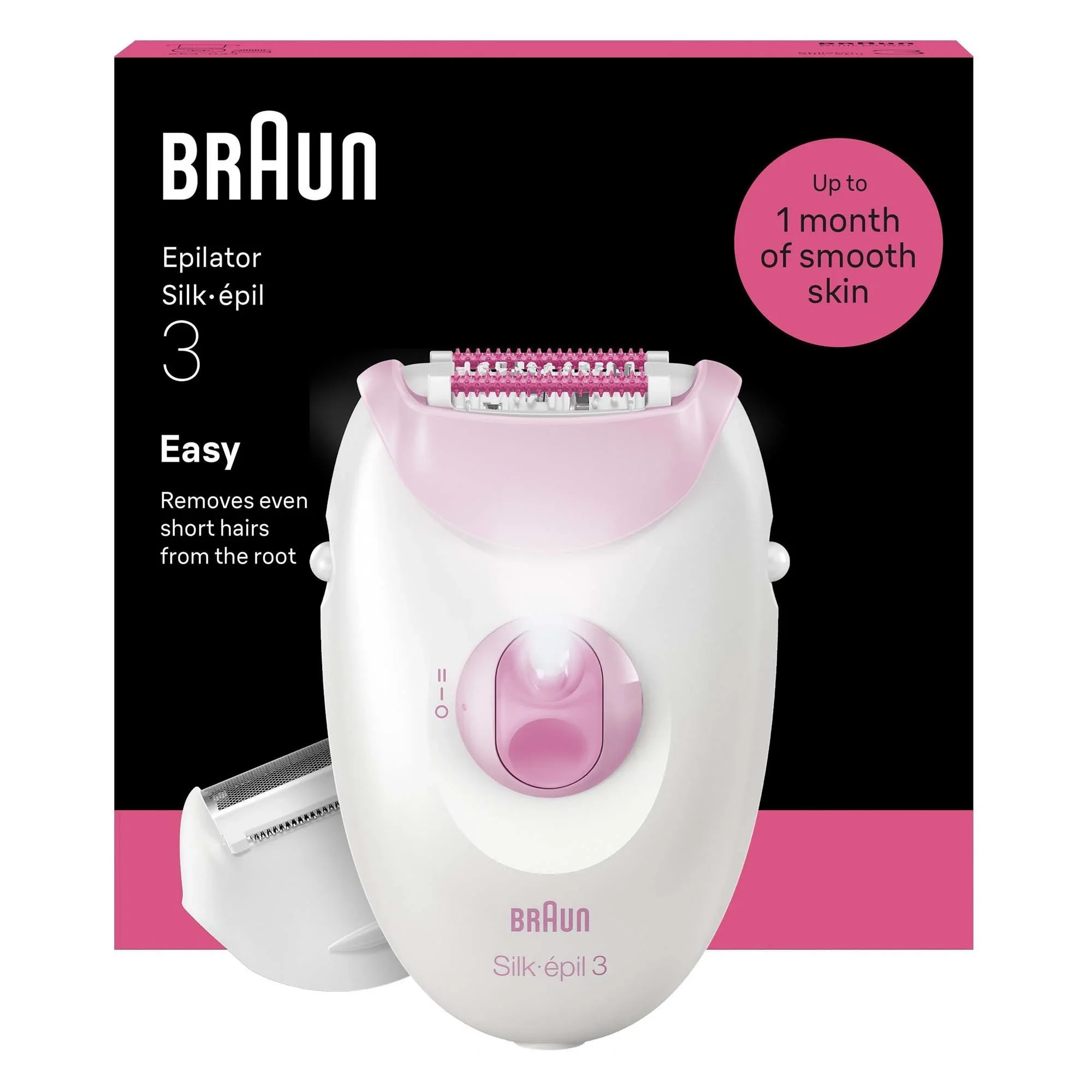 Braun Silk-épil 3 Epilator 3-031 Rosa från Braun – köp hos Apotek Hjärtat