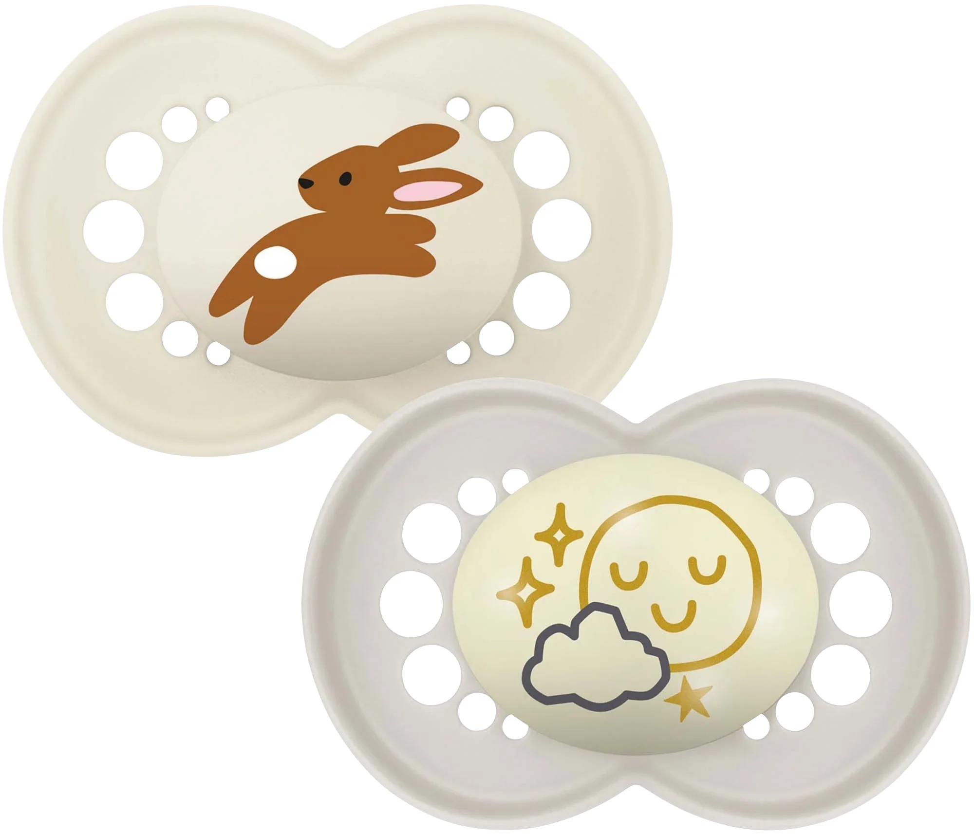 MAM Original Day & Night Napp Neutral 6-16m 2 st från MAM - köp hos Apotek Hjärtat