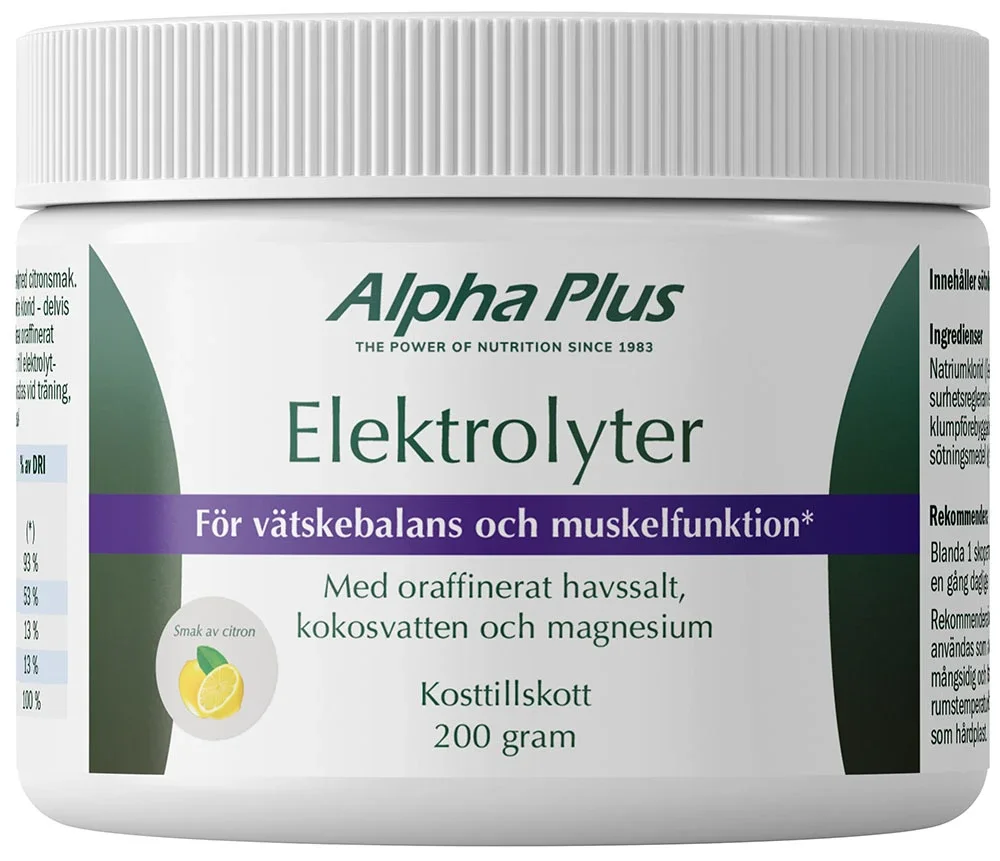 Alpha Plus Elektrolyter 200 g från Alpha Plus – köp hos Apotek Hjärtat