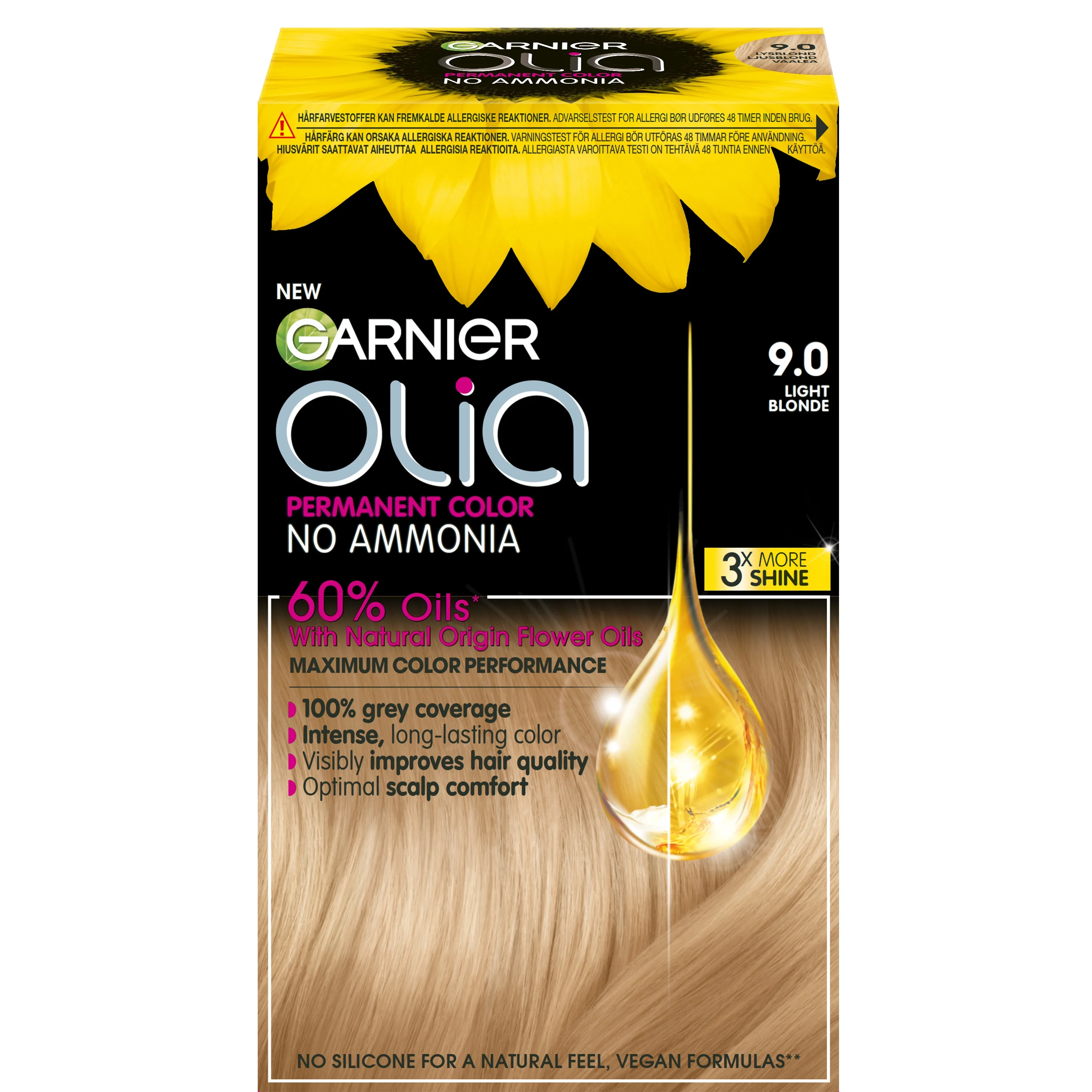 Garnier Olia Permant Hårfärg 1 pack 9.0 Light Blonde från Garnier – köp hos Apotek Hjärtat
