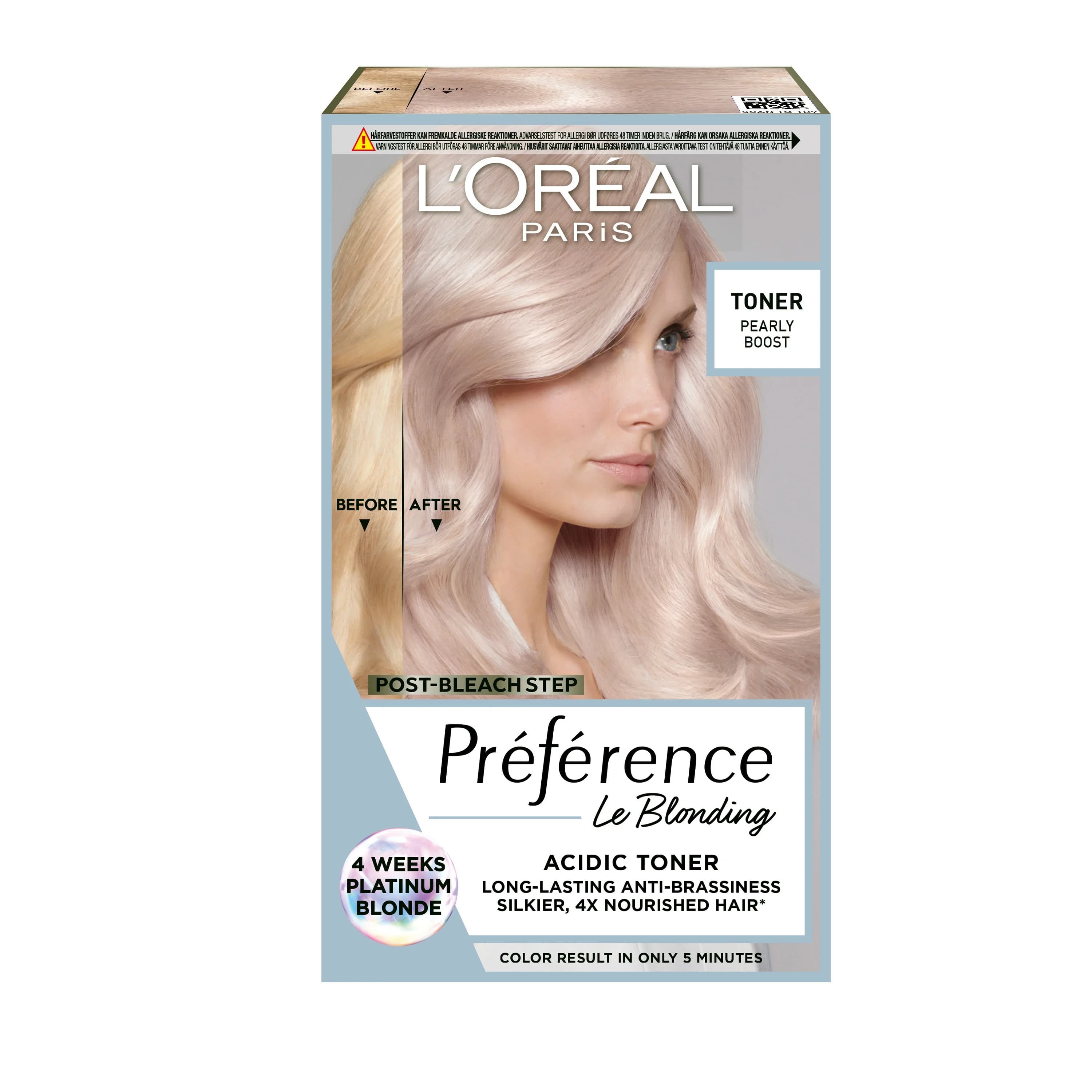 L'Oréal Paris Préférence Le Blonding Acidic Hair Toner 1-pack 02 Pearly Boost från L'Oréal Paris – köp hos Apotek Hjärtat