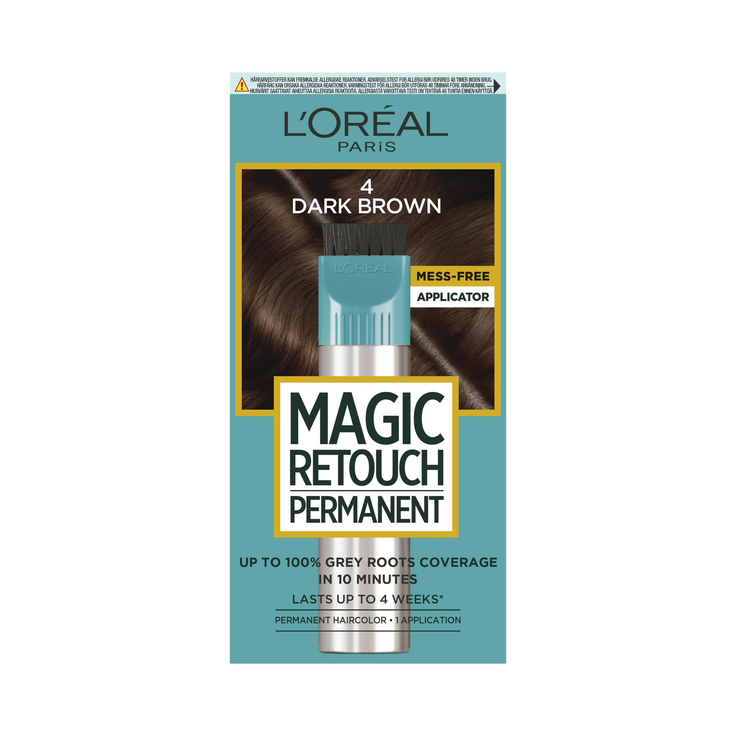 L'Oréal Paris Magic Retouch Permanent Direktverkande Hårfärg 1 pack 4 Dark Brown från L'Oréal Paris - köp hos Apotek Hjärtat