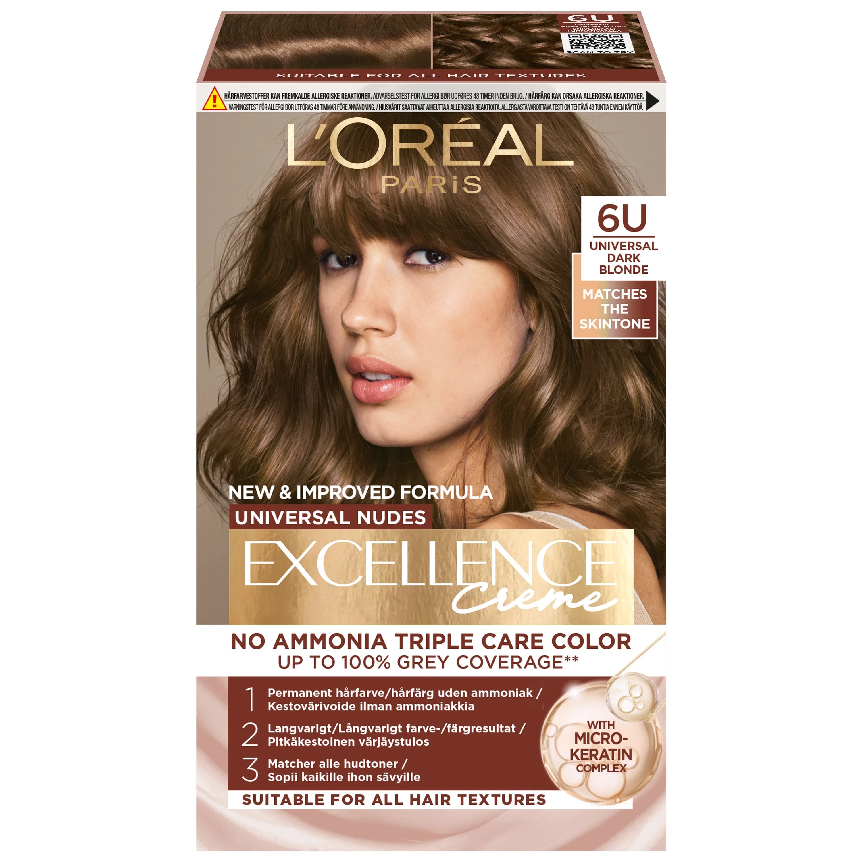 L'Oréal Paris Excellence Universal Nudes Permanent Color Dark Blonde 1-pack från L'Oréal Paris - köp hos Apotek Hjärtat