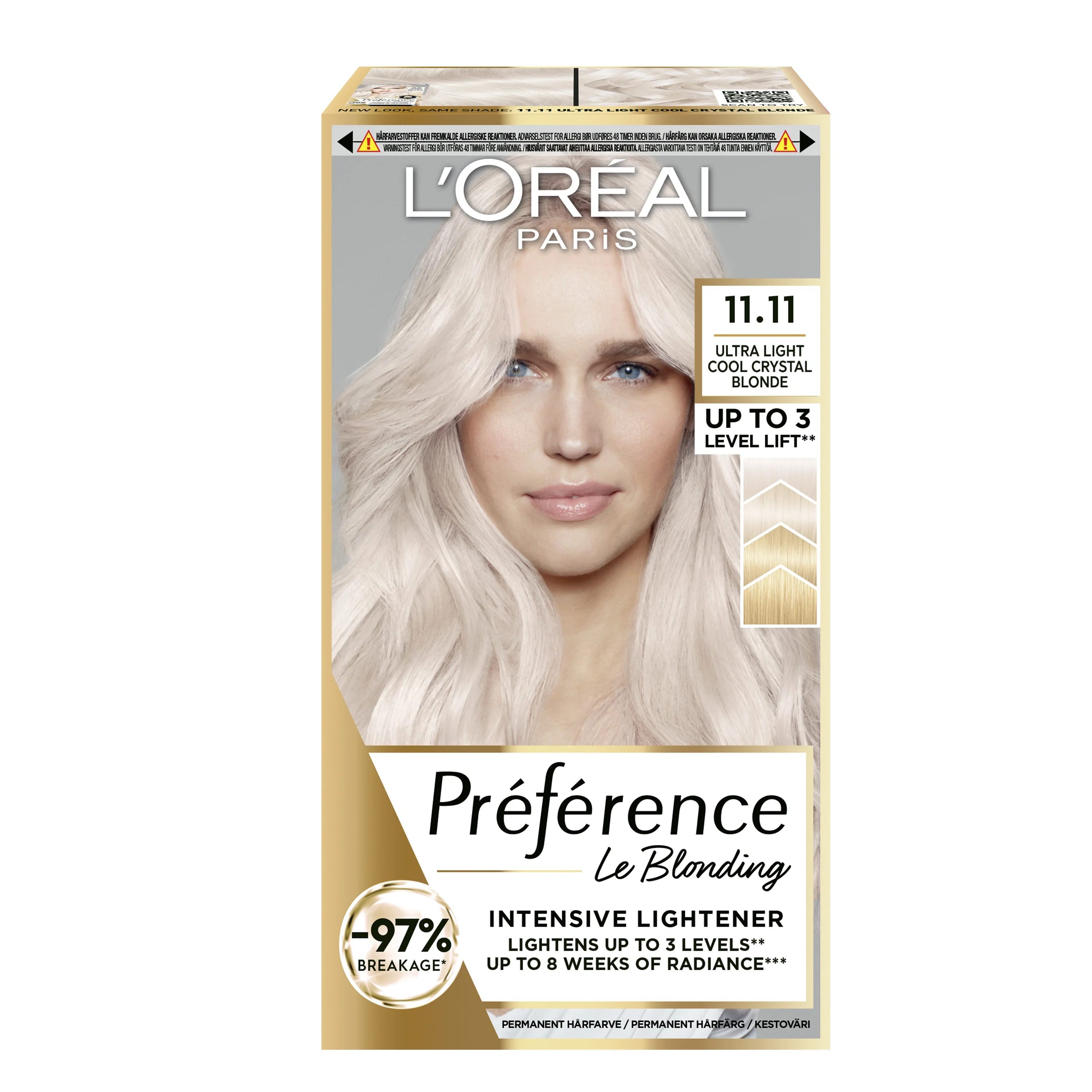 L'Oréal Paris Préférence Le Blonding Permanent Hårfärg 11.11 Oslo 1-pack från L'Oréal Paris - köp hos Apotek Hjärtat