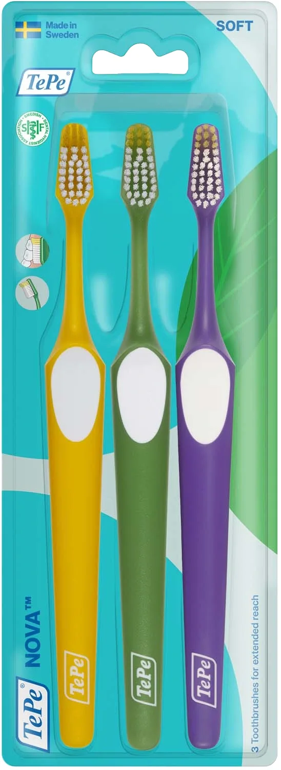 TePe Nova Soft Tandborste 3 pack från TePe – köp hos Apotek Hjärtat