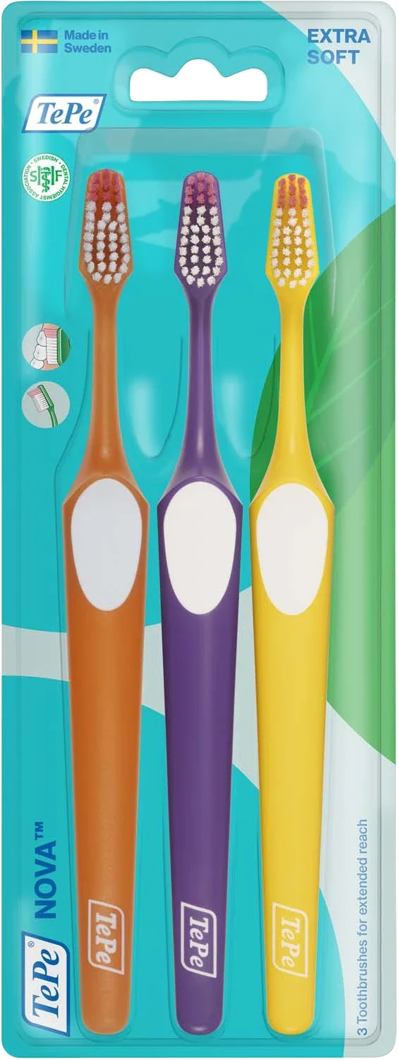 TePe Nova Extra Soft Tandborste 3 pack från TePe – köp hos Apotek Hjärtat