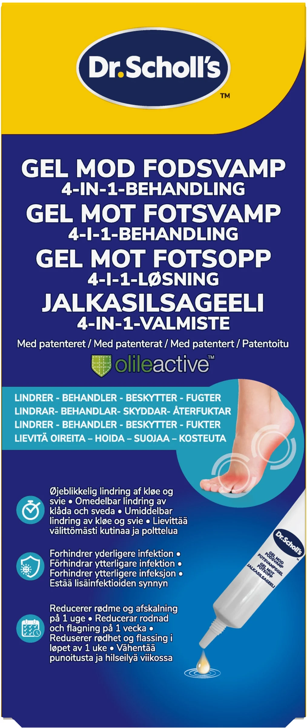Dr. Scholl's Gel Mot Fotsvamp 4-in-1 10 ml från Scholl – köp hos Apotek Hjärtat