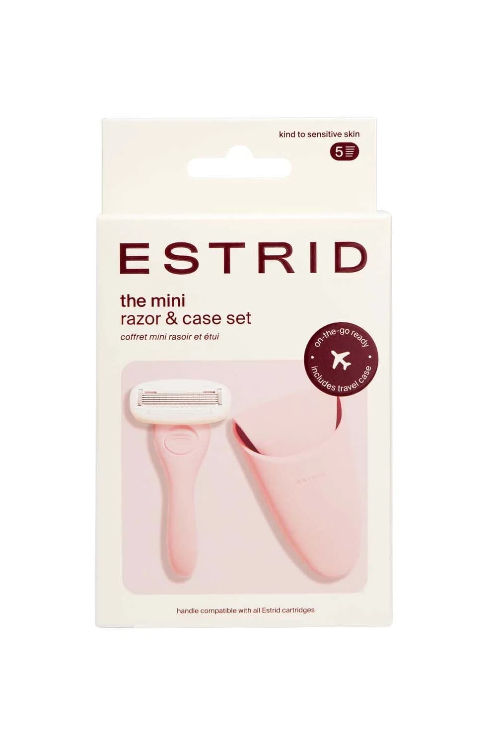 Estrid Mini Razor & Case Set Bloom från Estrid – köp hos Apotek Hjärtat