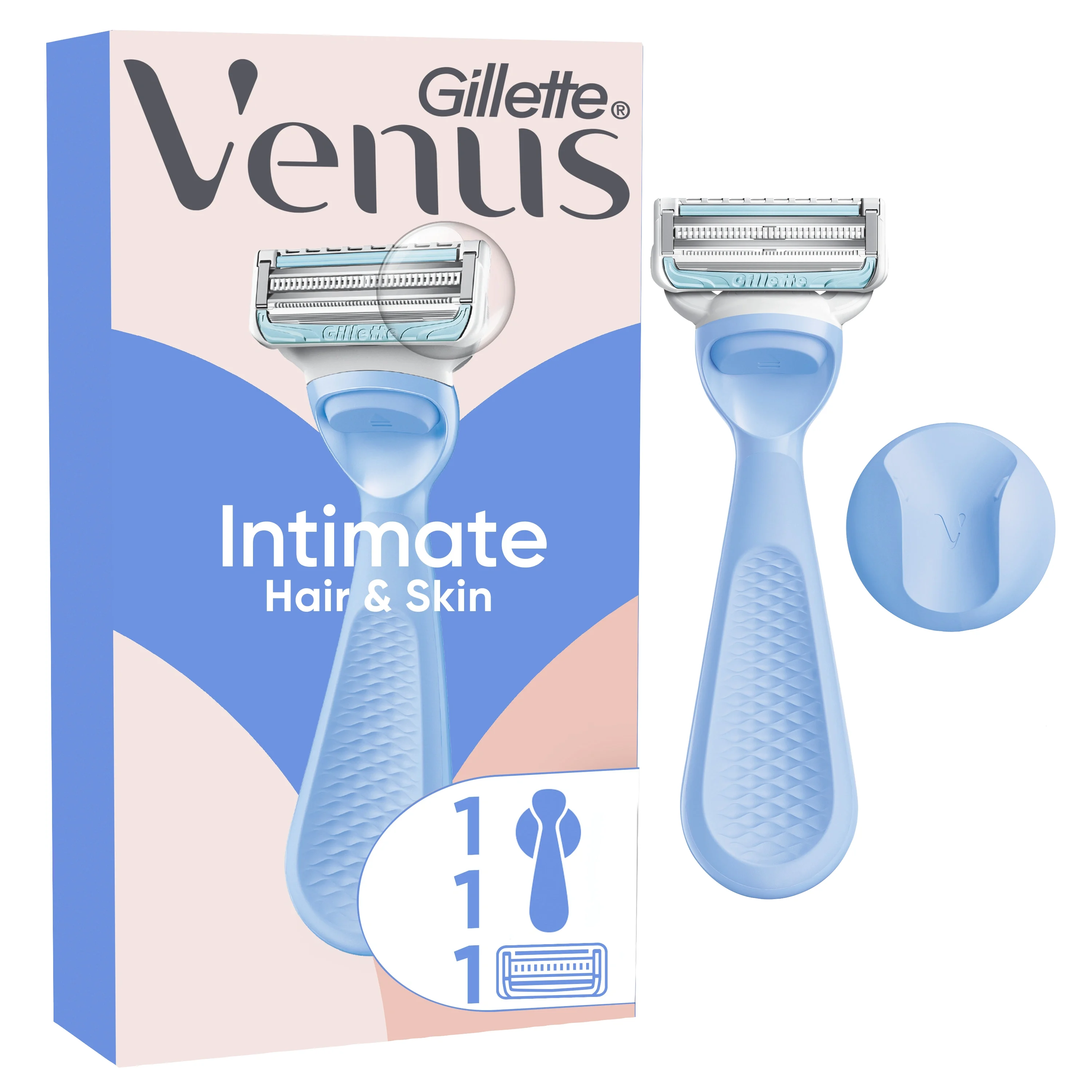 Gillette Venus Initimate Rakhyvel för Intimområdet, 1 rakblad från Gillette Venus – köp hos Apotek Hjärtat