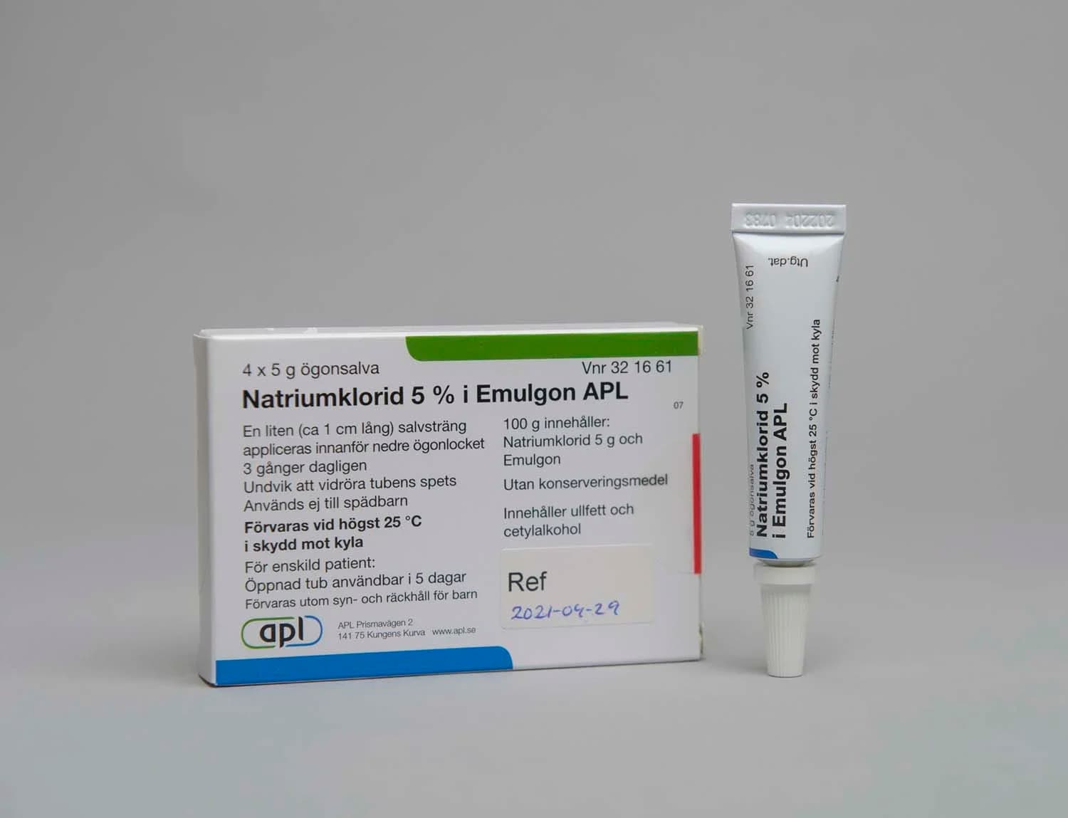 Natriumklorid i Emulgon APL ögonsalva 5% 4x5 g från APL – köp hos Apotek Hjärtat