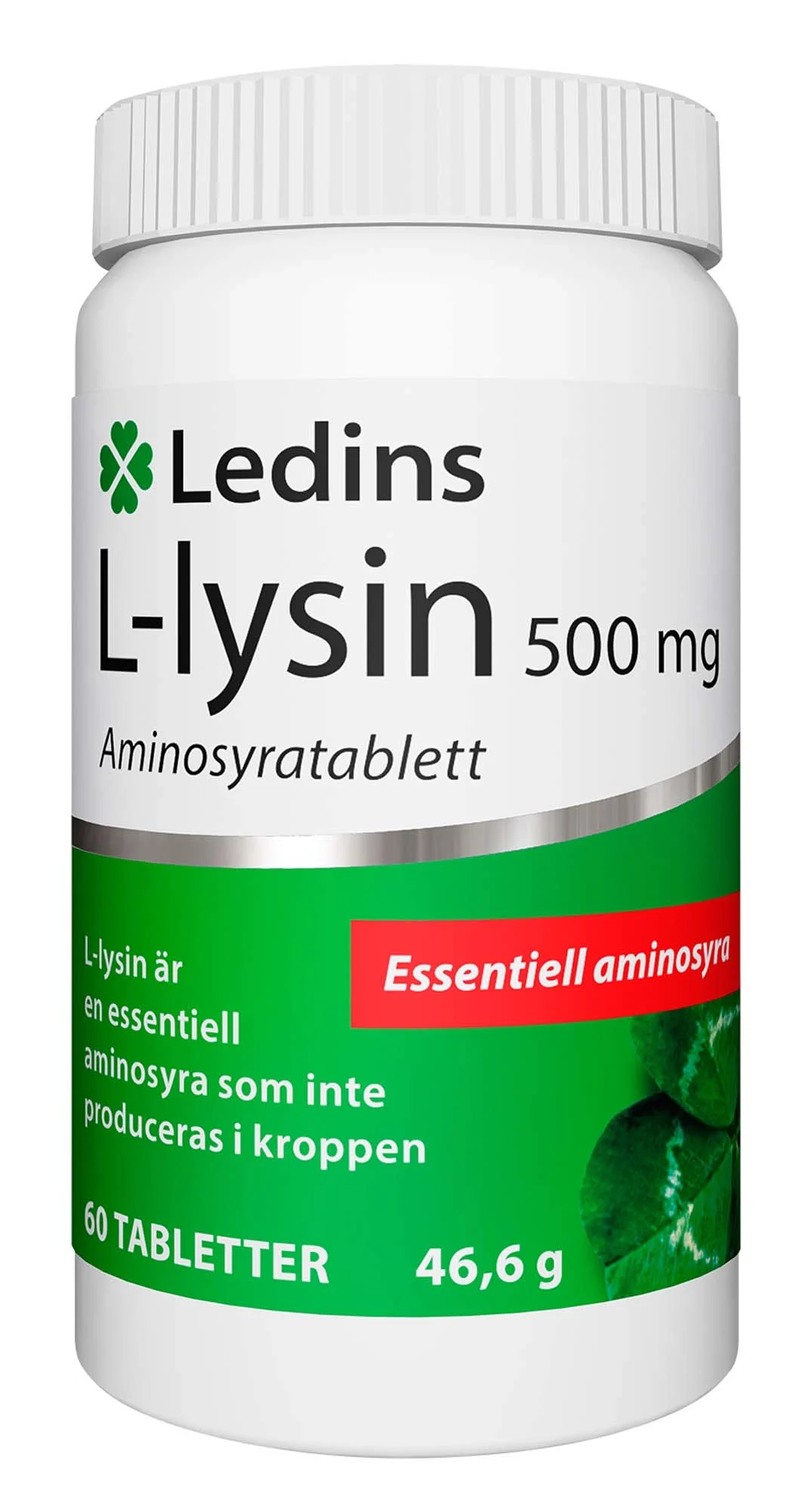 Ledins L-Lysin 500 mg, 60 st från Ledins – köp hos Apotek Hjärtat
