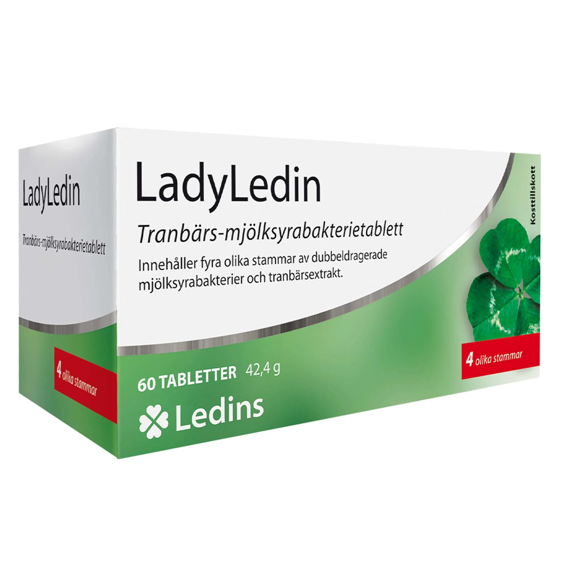 Ledins LadyLedin Tranbärs-mjölksyrabakterietablett 60 st från Ledins – köp hos Apotek Hjärtat