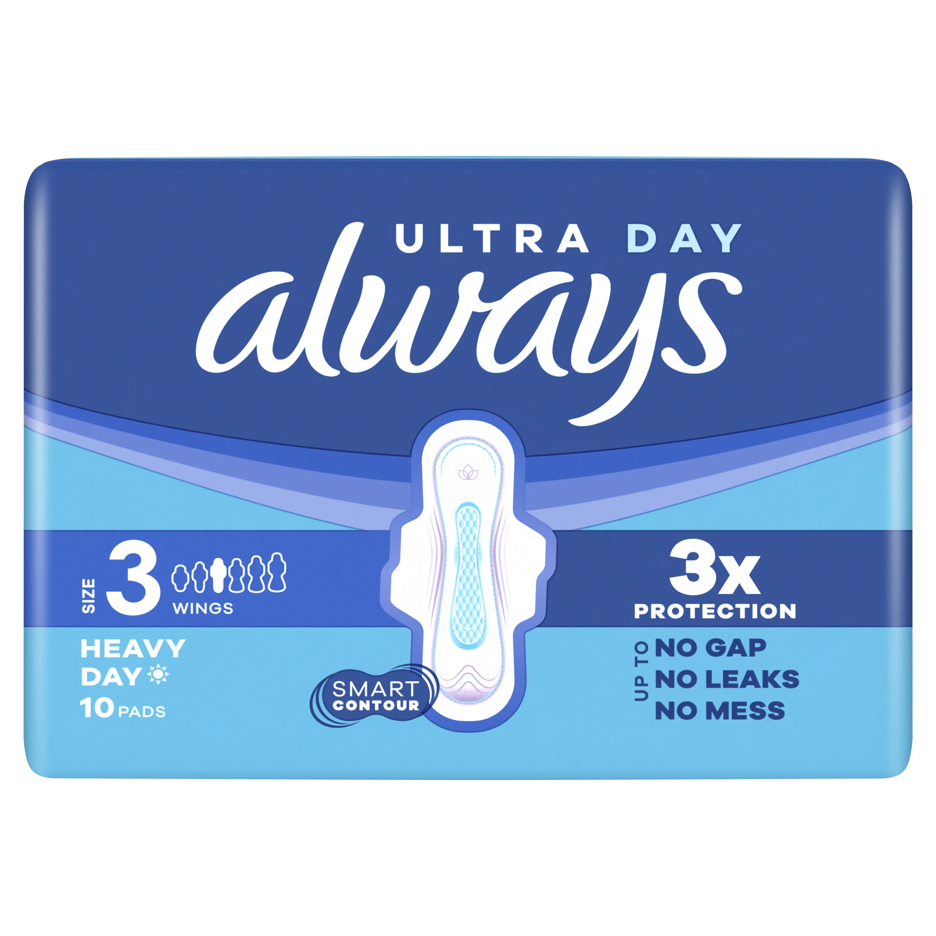 Always Ultra Day & Night Bindor Stl 3 Med Vingar 10 st från Always – köp hos Apotek Hjärtat