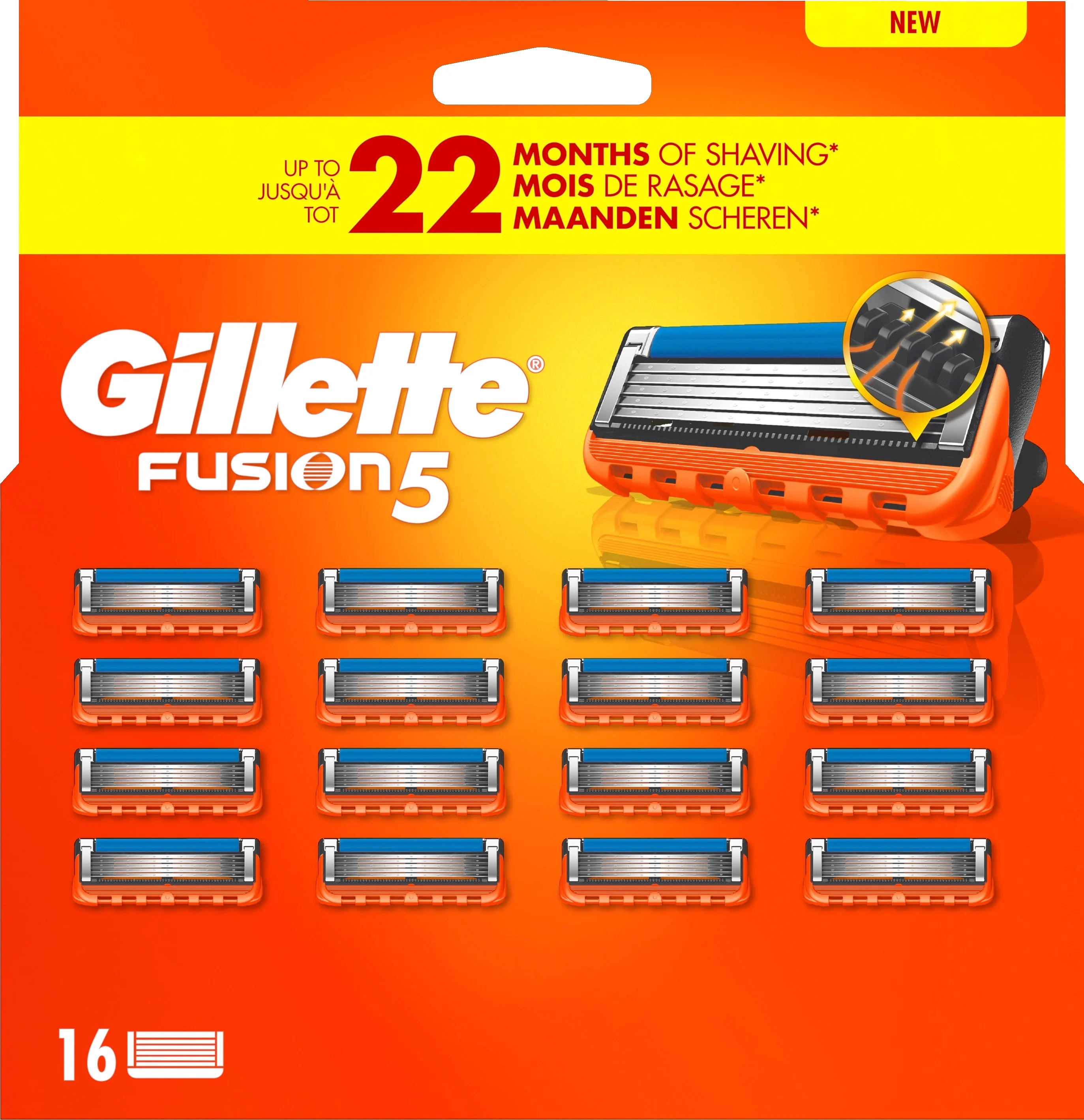 Gillette Fusion5 Rakblad 16 st från Gillette – köp hos Apotek Hjärtat