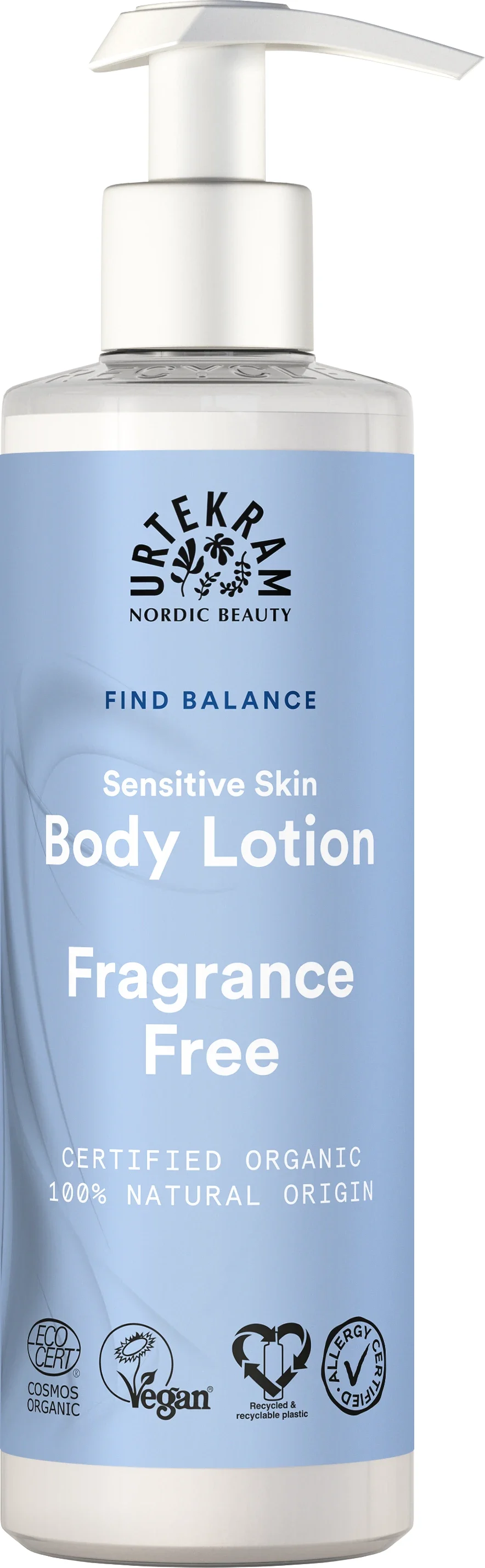 Urtekram Find Balance Fragrance Free Body Lotion 245 ml från Urtekram - köp hos Apotek Hjärtat