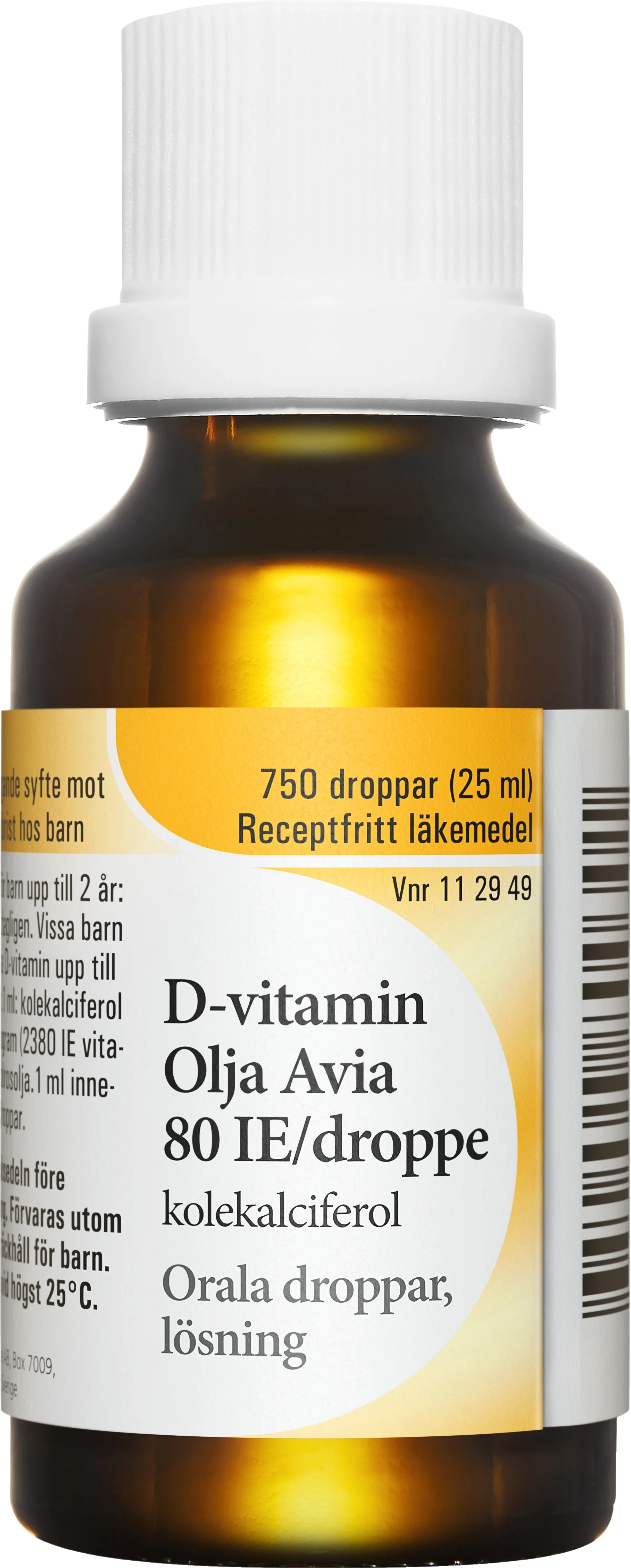 Avia D-vitamin Olja 25 ml från ACO – köp hos Apotek Hjärtat