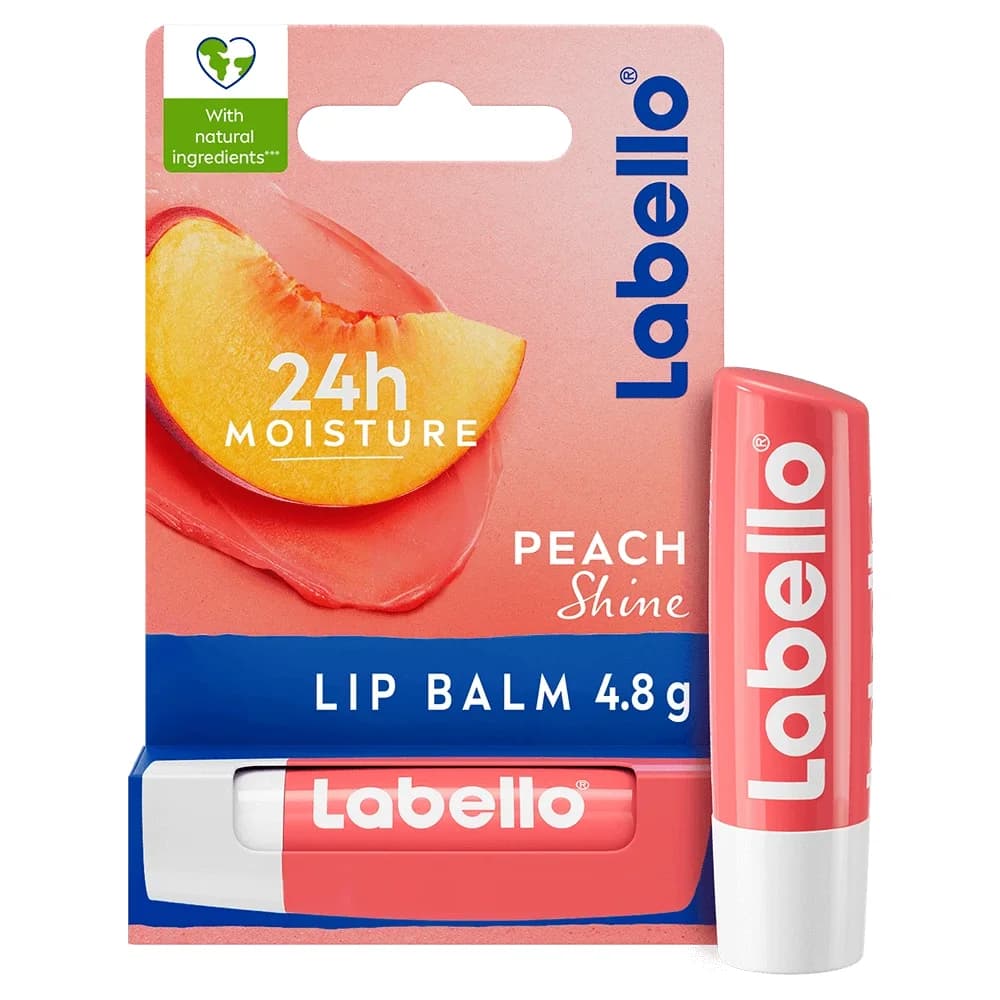 Labello Peach Shine Lip Balm 4,8 g från Labello – köp hos Apotek Hjärtat
