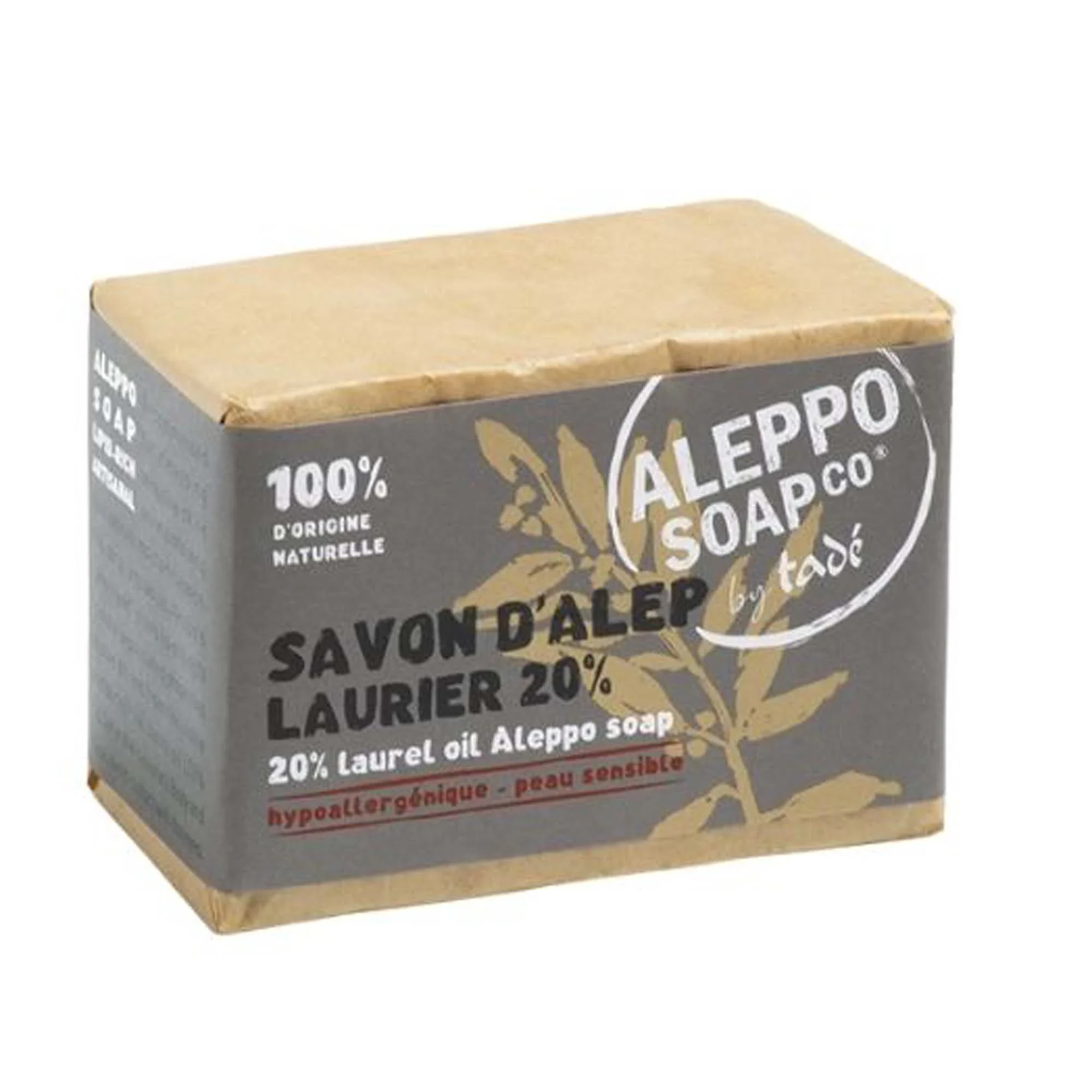 Tadé Pays du Levant Aleppotvål 20% Lagerbärsolja 190 g från Tadé Pays du Levant – köp hos Apotek Hjärtat