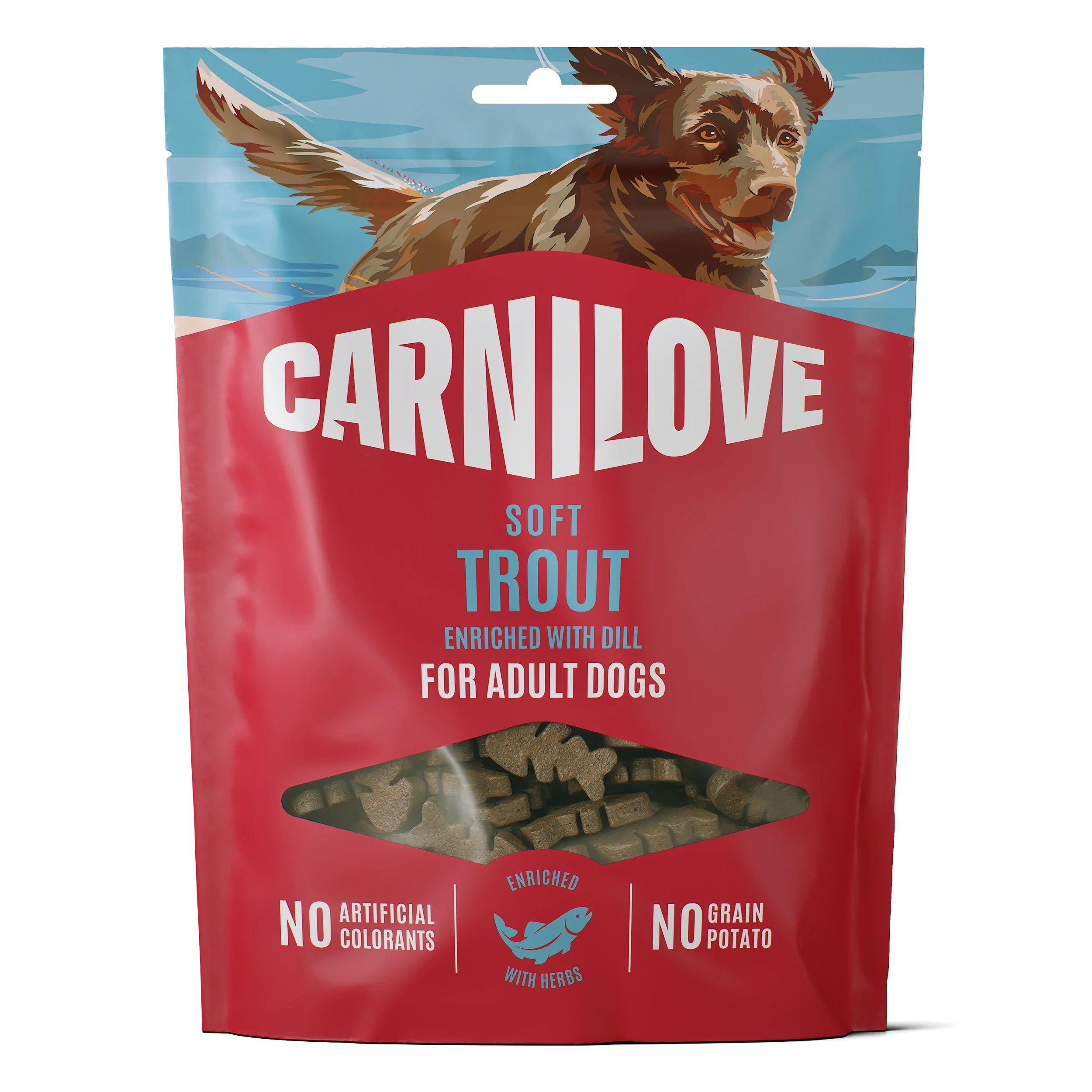 Carnilove Dog Soft Snack Trout enriched with Dill 200 g från Carnilove – köp hos Apotek Hjärtat