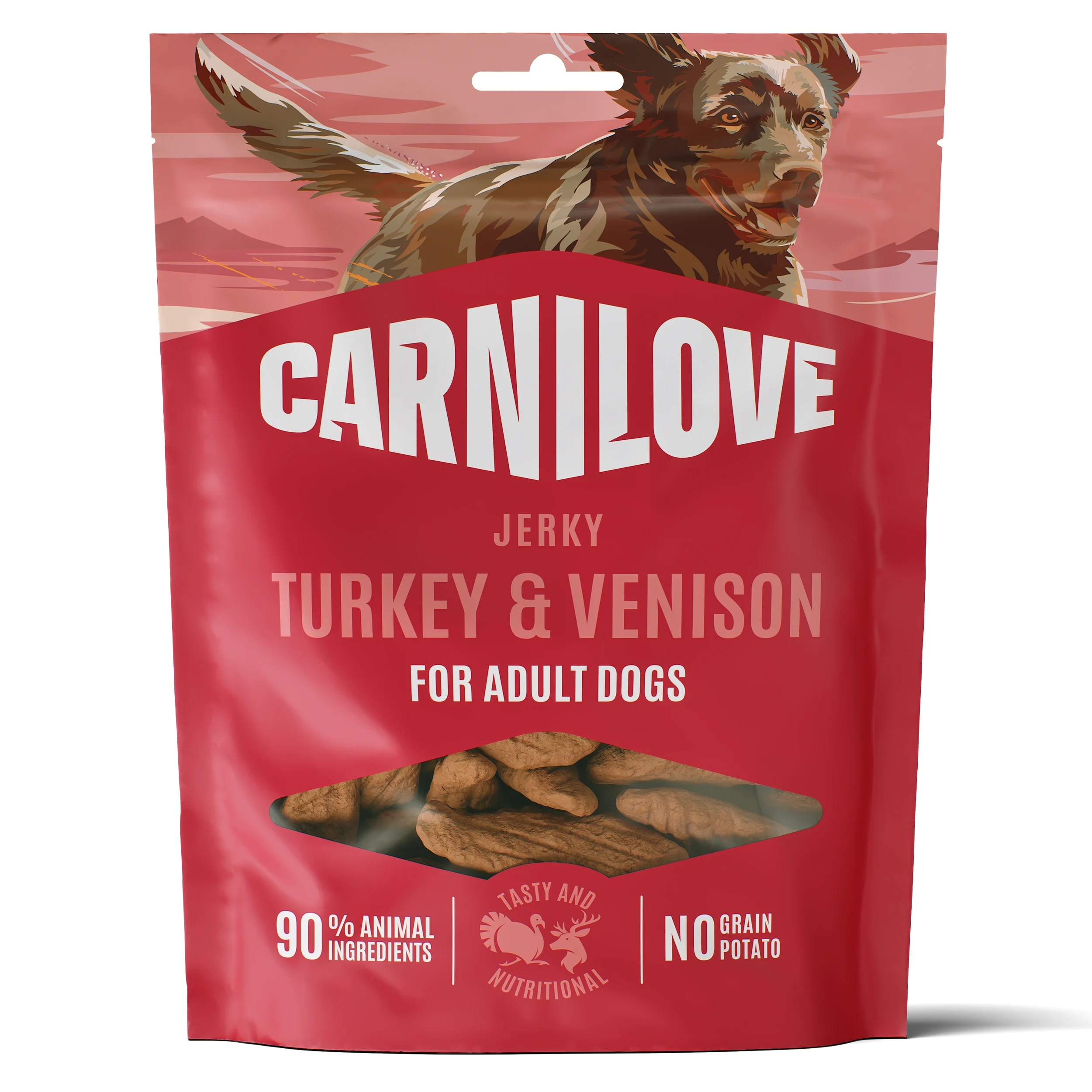 Carnilove Dog Jerky Turkey with Venison 100 g från Carnilove – köp hos Apotek Hjärtat