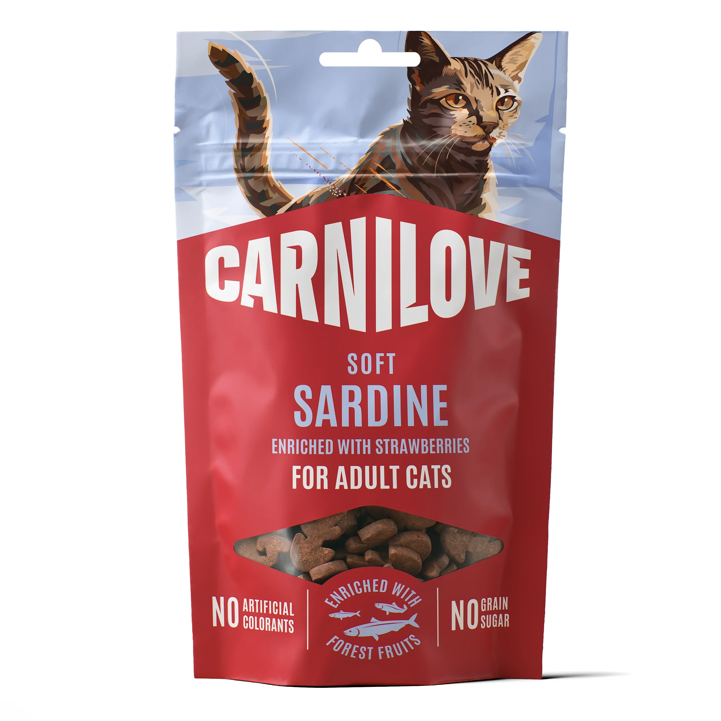 Carnilove Cat Soft Snack Sardine enriched with Strawberry 50 g från Carnilove – köp hos Apotek Hjärtat
