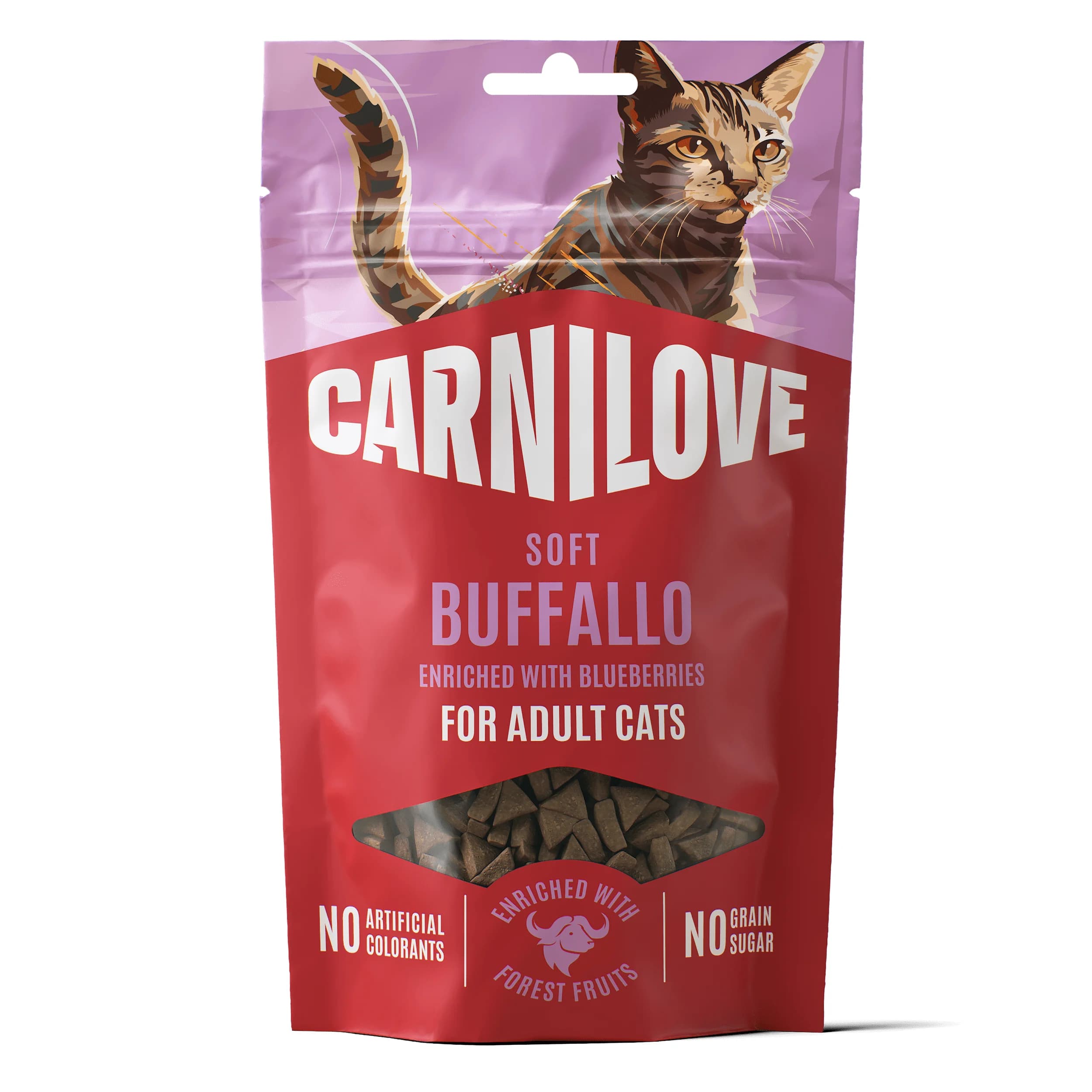 Carnilove Cat Soft Snack Buffalo enriched with Blueberries 50 g från Carnilove – köp hos Apotek Hjärtat
