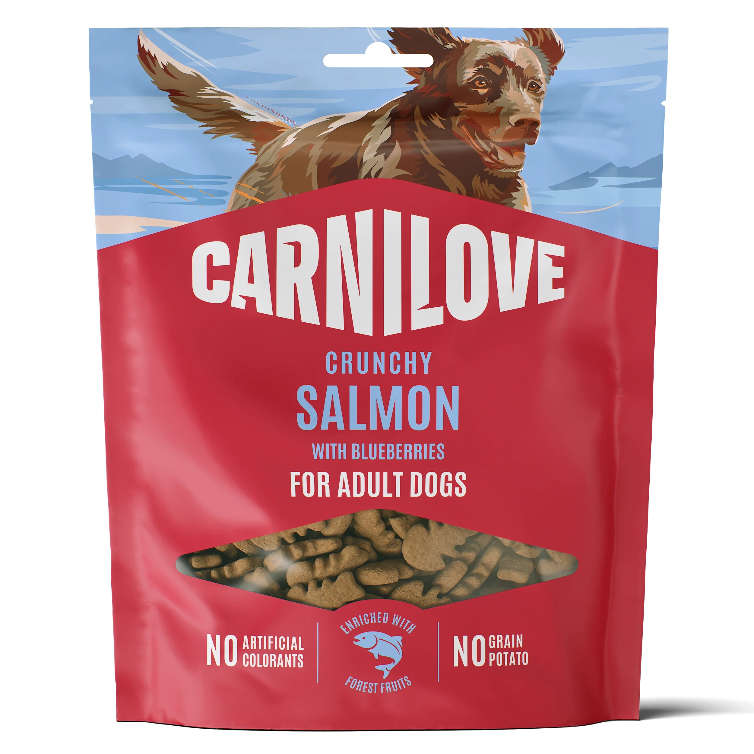 Carnilove Dog Crunchy Snack Salmon with Blueberries 200 g från Carnilove – köp hos Apotek Hjärtat