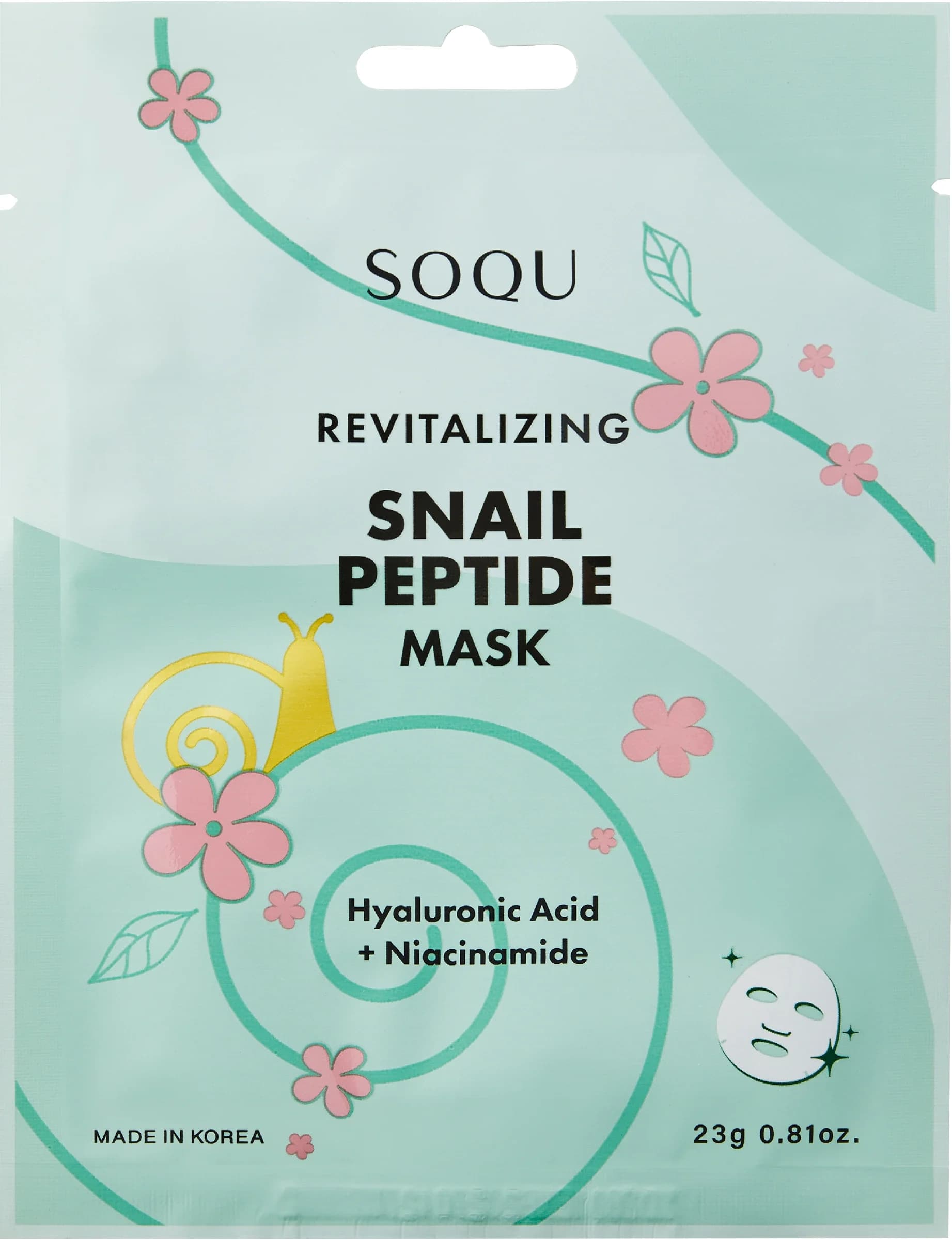 SOQU Snail Peptide Sheet Mask 1-pack från SOQU – köp hos Apotek Hjärtat