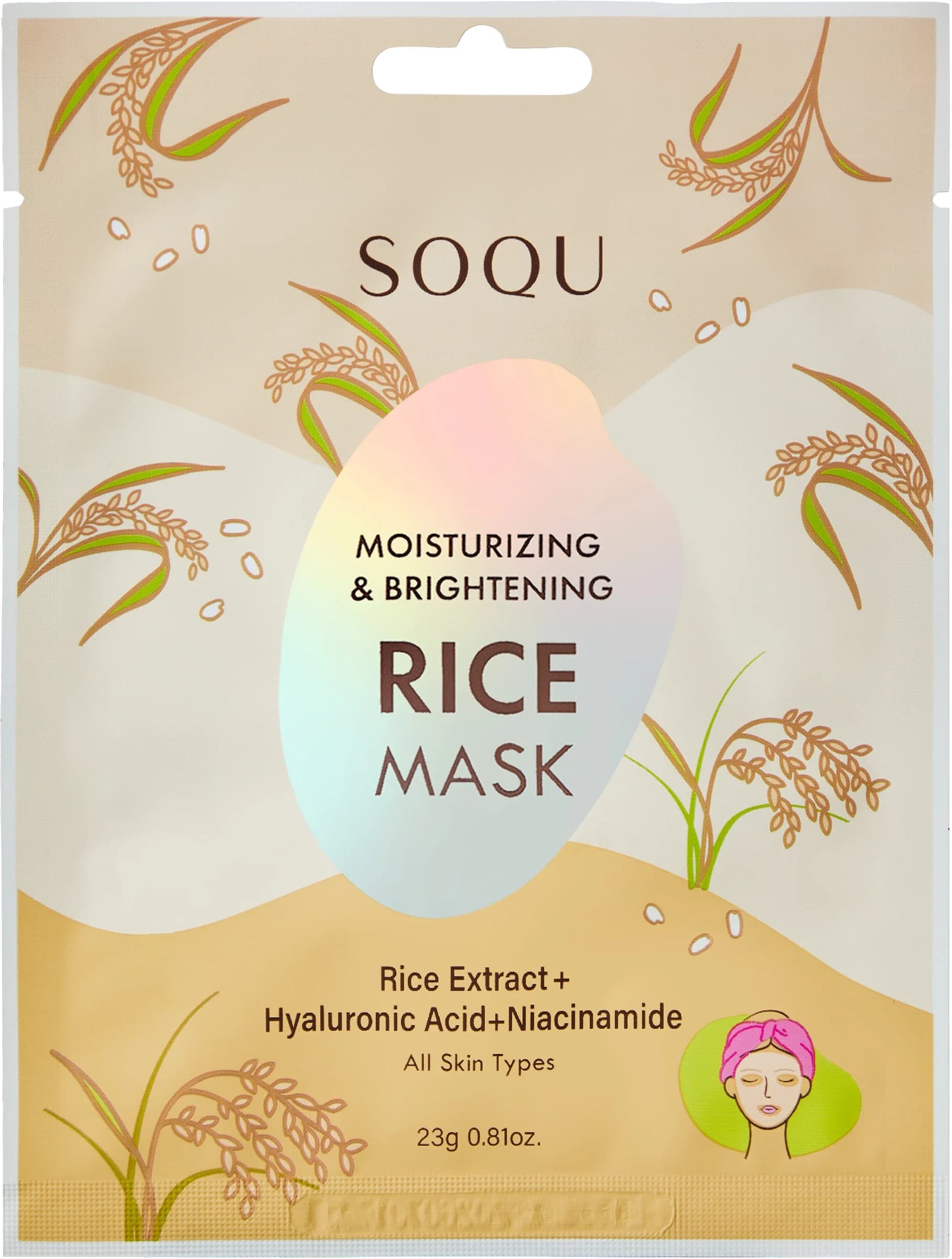SOQU Rice Sheet Mask 1-pack från SOQU – köp hos Apotek Hjärtat