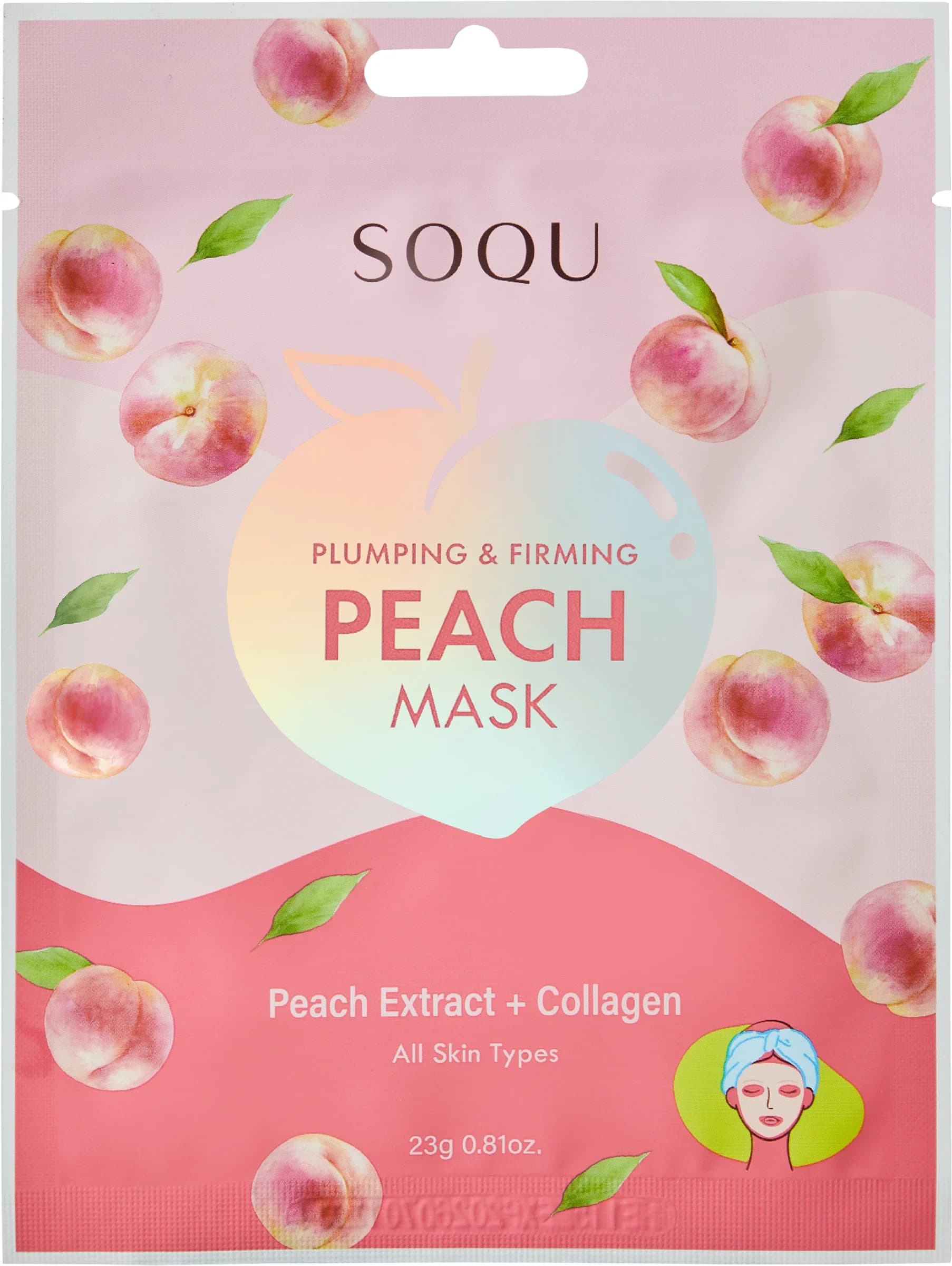 SOQU Peach Sheet Mask 1-pack från SOQU – köp hos Apotek Hjärtat