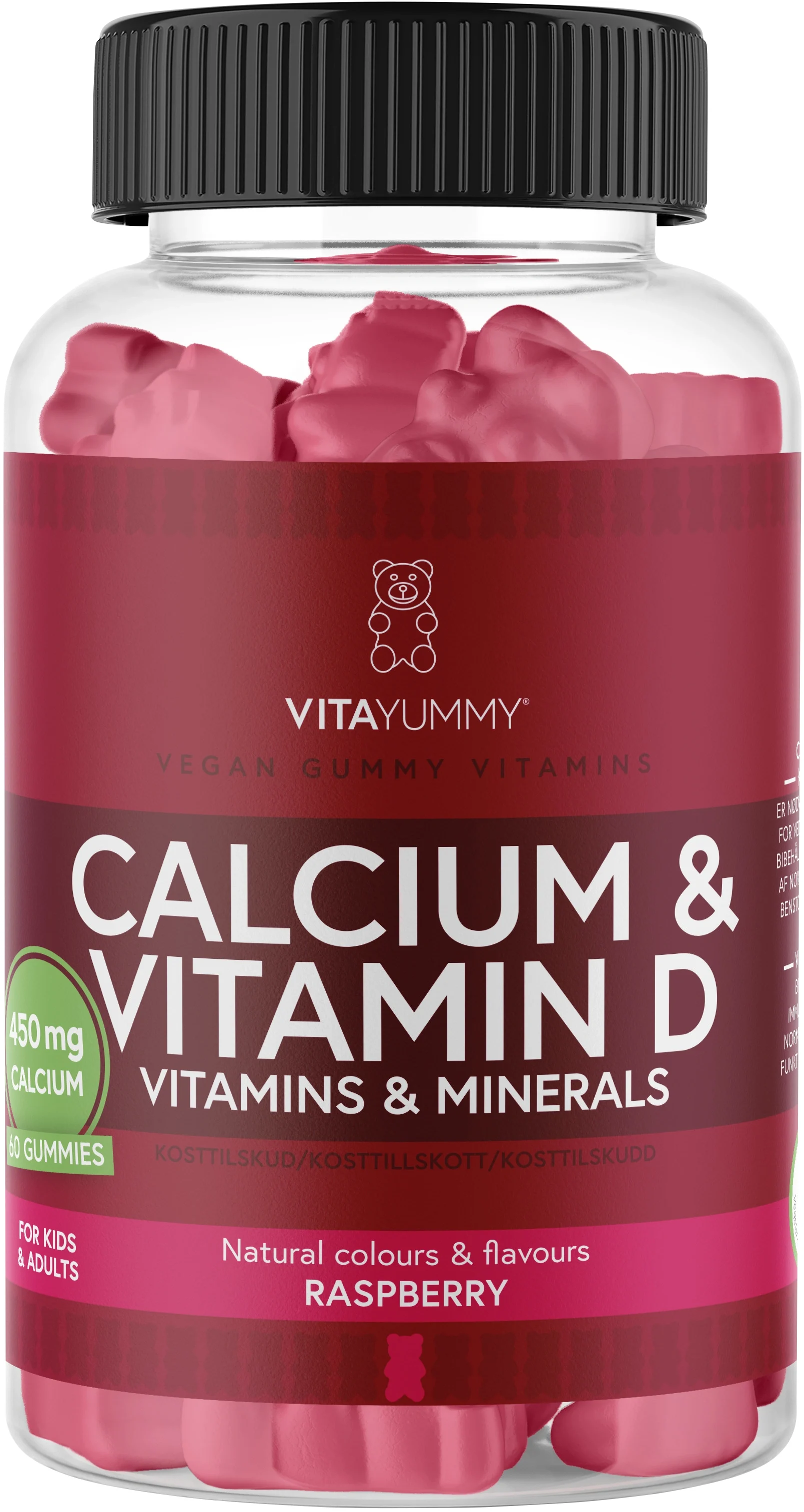 VitaYummy Calcium & D Raspberry 60 st från VitaYummy – köp hos Apotek Hjärtat