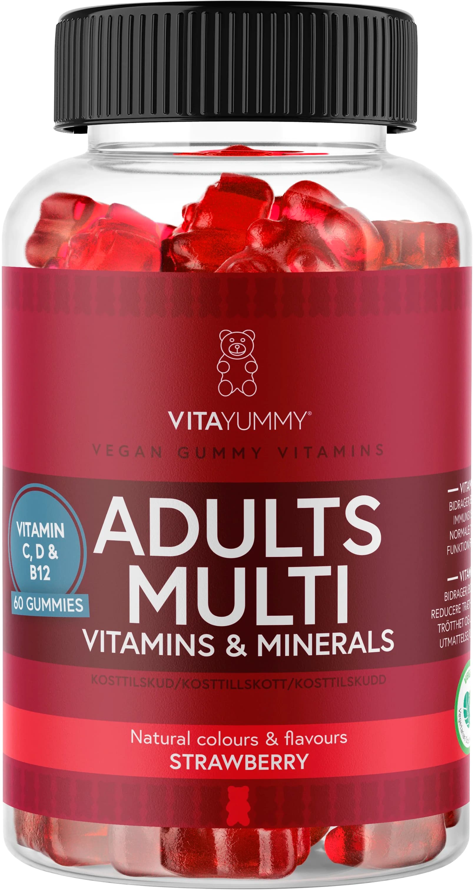VitaYummy Adults Multivitamin Strawberry 60 st från VitaYummy – köp hos Apotek Hjärtat
