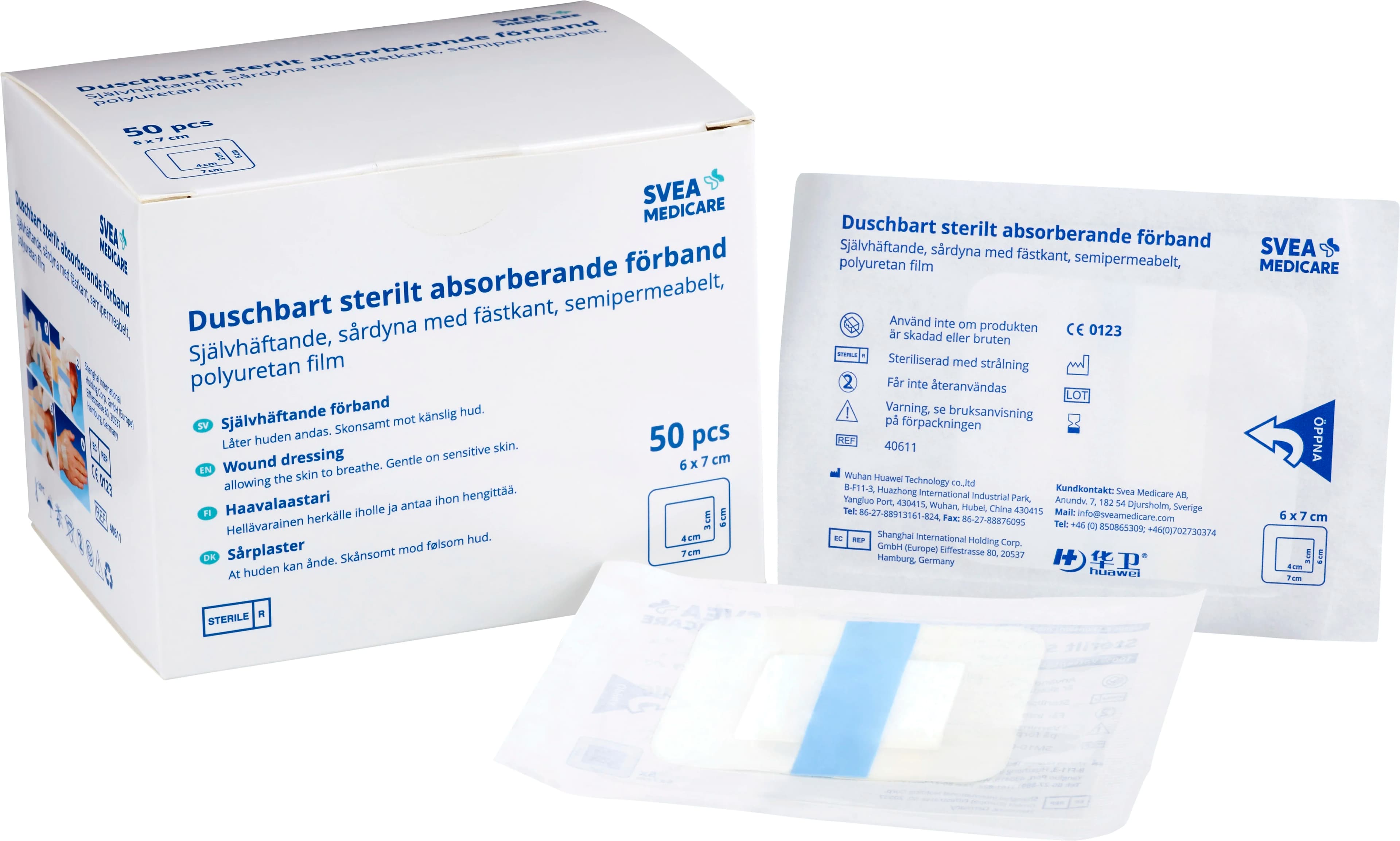 Svea Medicare Duschbart Sterilt Snabbförband 6x7 cm 50 st från Svea Medicare – köp hos Apotek Hjärtat