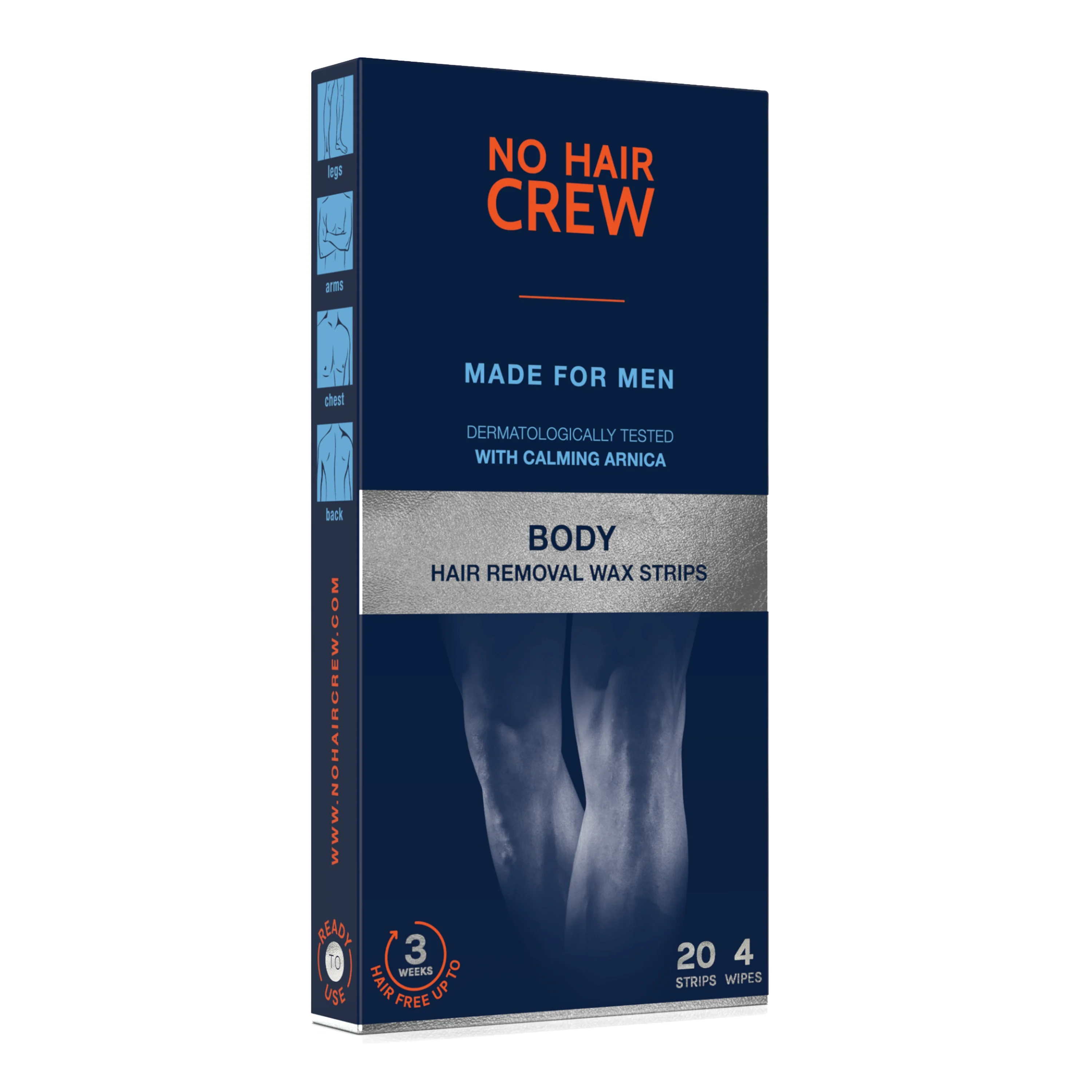 No Hair Crew Body Hair Removal Wax Stripes 20-pack från No Hair Crew – köp hos Apotek Hjärtat