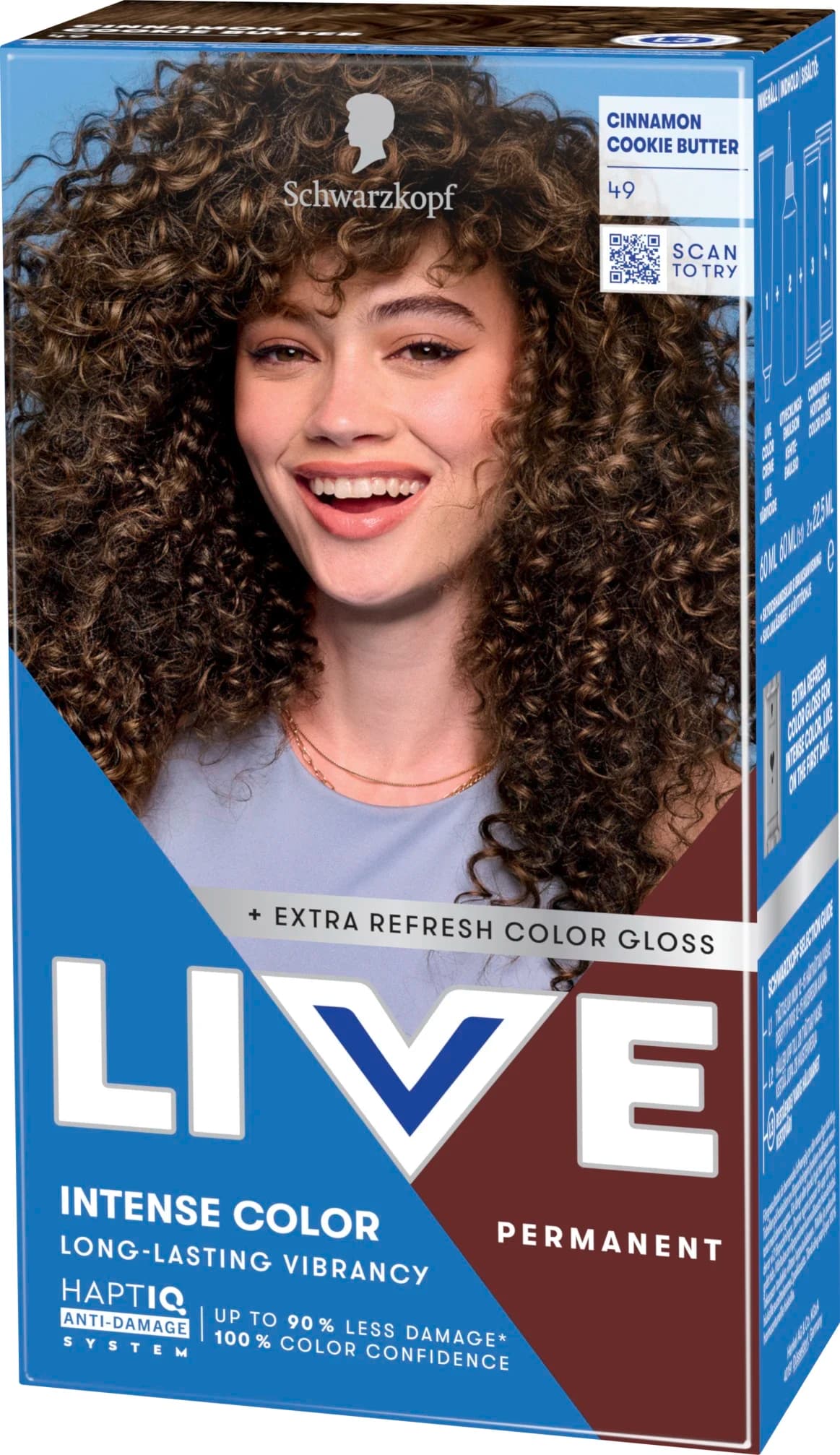 Schwarzkopf LIVE Intense Color 49 Cinnamon Cookie Butter från Schwarzkopf - köp hos Apotek Hjärtat