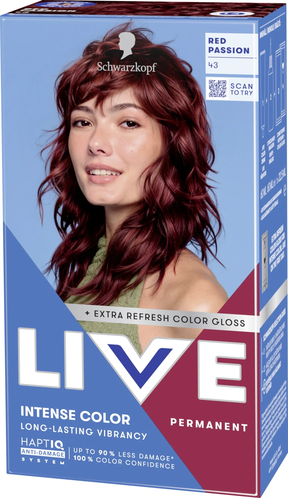 Schwarzkopf LIVE Intense Color 43 Red Passion från Schwarzkopf - köp hos Apotek Hjärtat