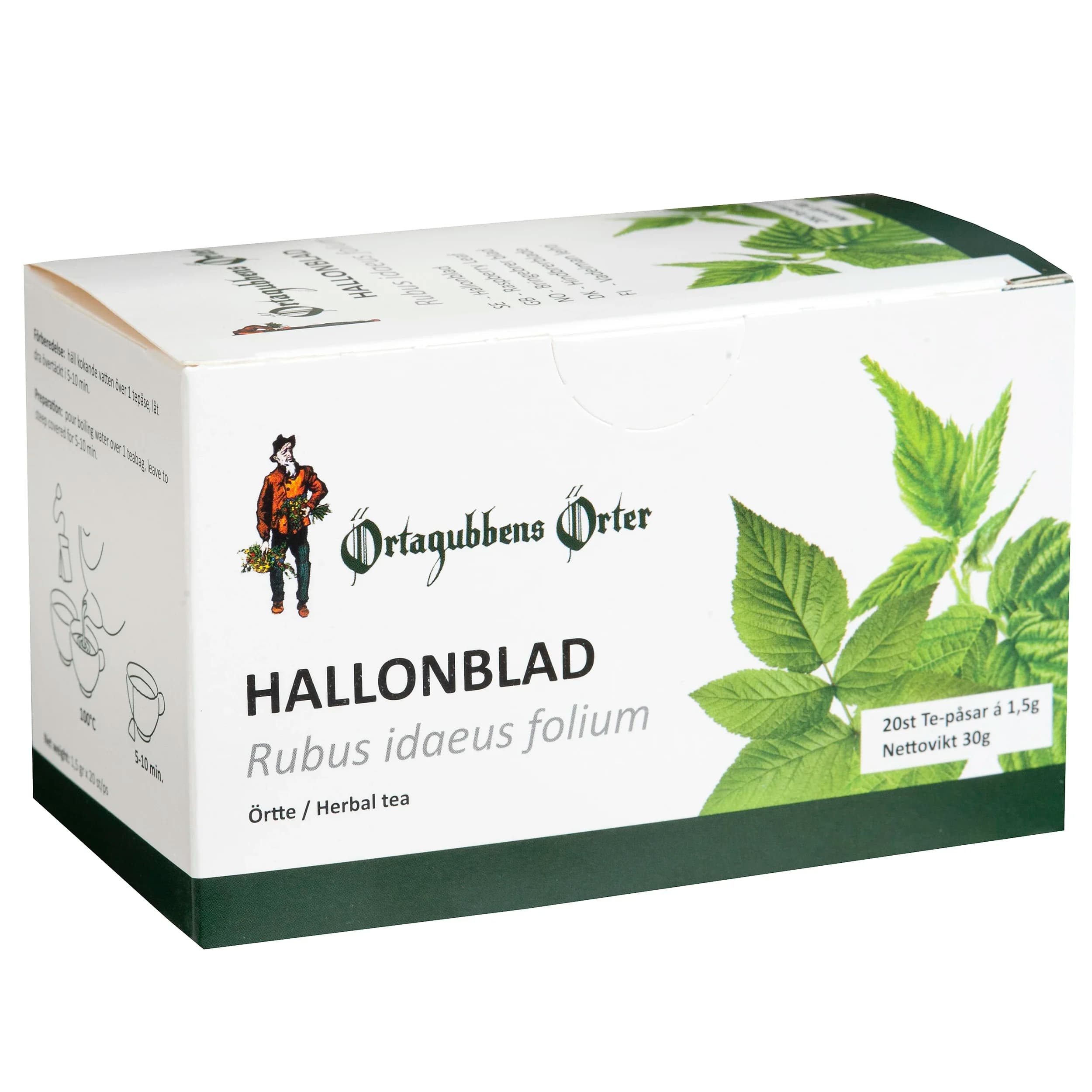 Örtagubben Hallonblad Örtte 20 x 1,5 g från Örtagubben – köp hos Apotek Hjärtat