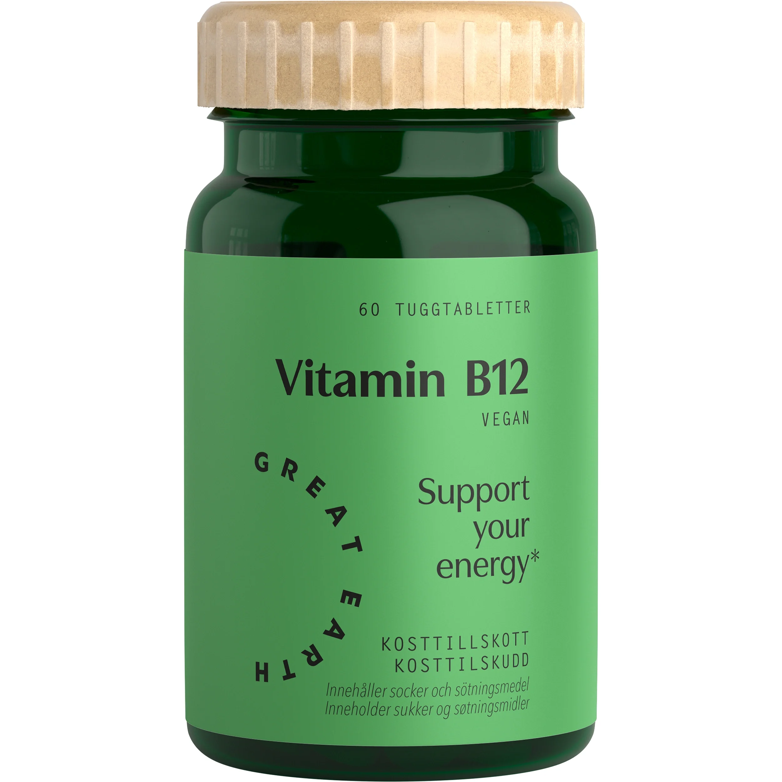 Great Earth Vitamin B12 60 st från Great Earth – köp hos Apotek Hjärtat