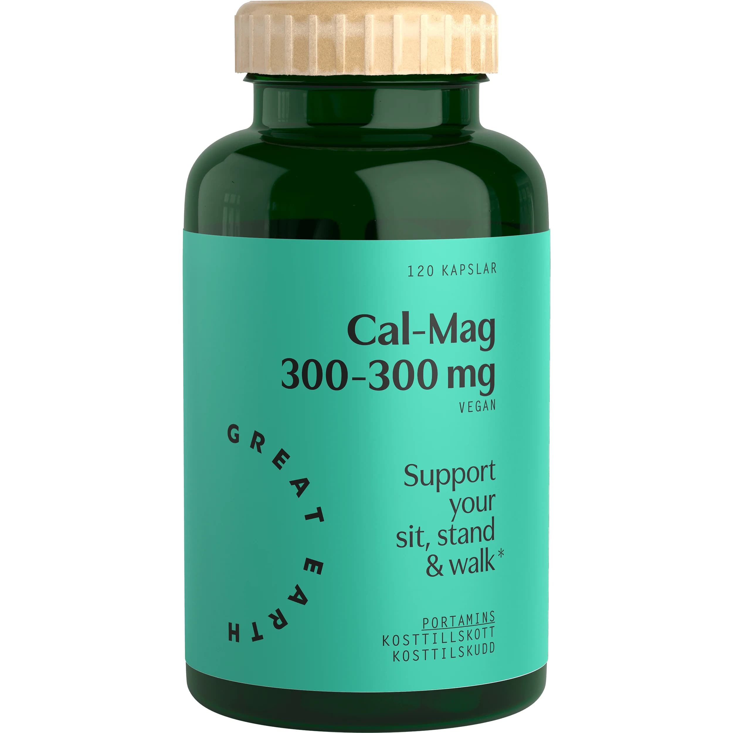 Great Earth Cal-Mag 300-300 mg 120 kapslar från Great Earth – köp hos Apotek Hjärtat