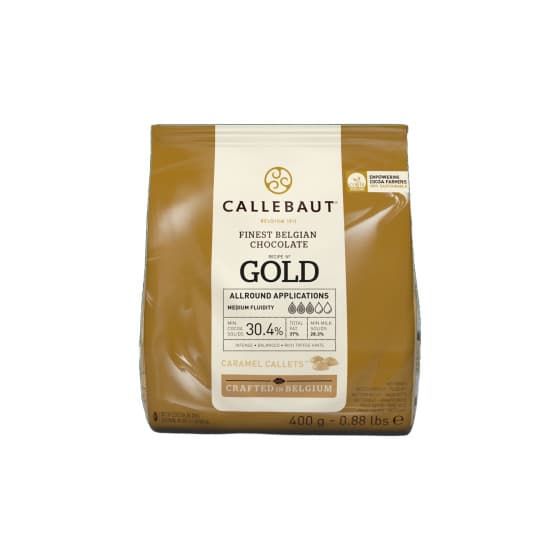 Callebaut guldchokladcallets, 400 g – från Barry Callebaut – 154 kr – hos Coffee Friend