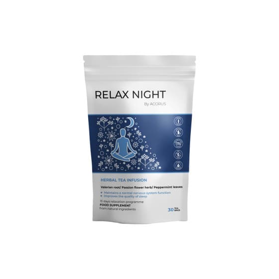 Örtte ACORUS Relax Night, 30 st. – från Acorus – 58 kr – hos Coffee Friend