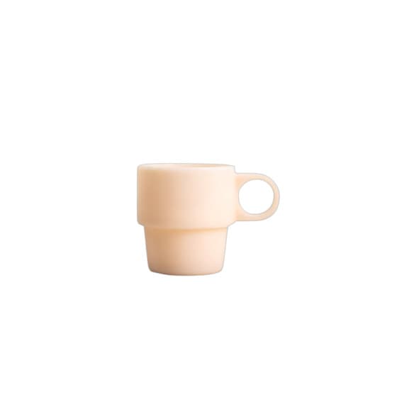 Homla PALLORA Beige glas med handtag, 250 ml från Homla – köp hos Coffee Friend