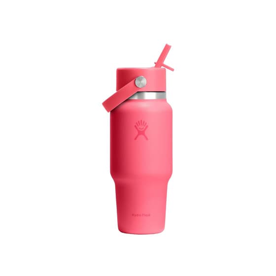 Hydro Flask Wide Mouth Flex Straw Cap Popstar Pink reseflaska, 710 ml – från Hydro Flask – 450 kr – hos Coffee Friend